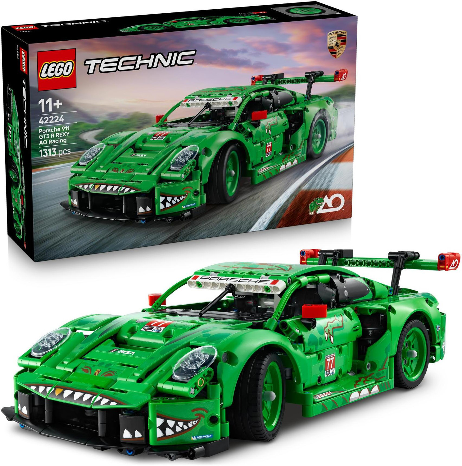 Image of LEGO Technic Porsche 911 GT3 R REXY AO Racing Car 42224