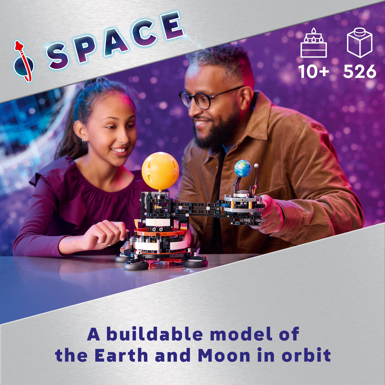 Image of LEGO Technic Planet Earth and Moon in Orbit 42179 ( 526 Pieces)