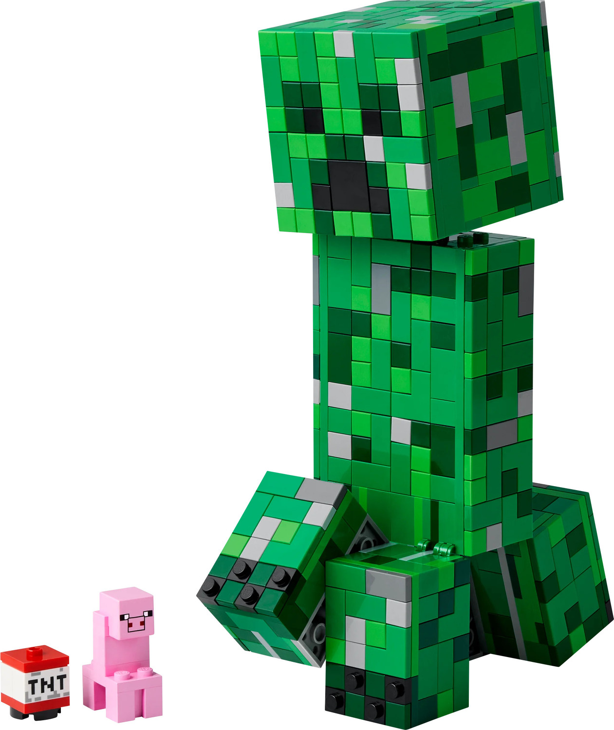 Image of LEGO Minecraft The Creeper Gamer Decor and Action Figure Building Toy 21276