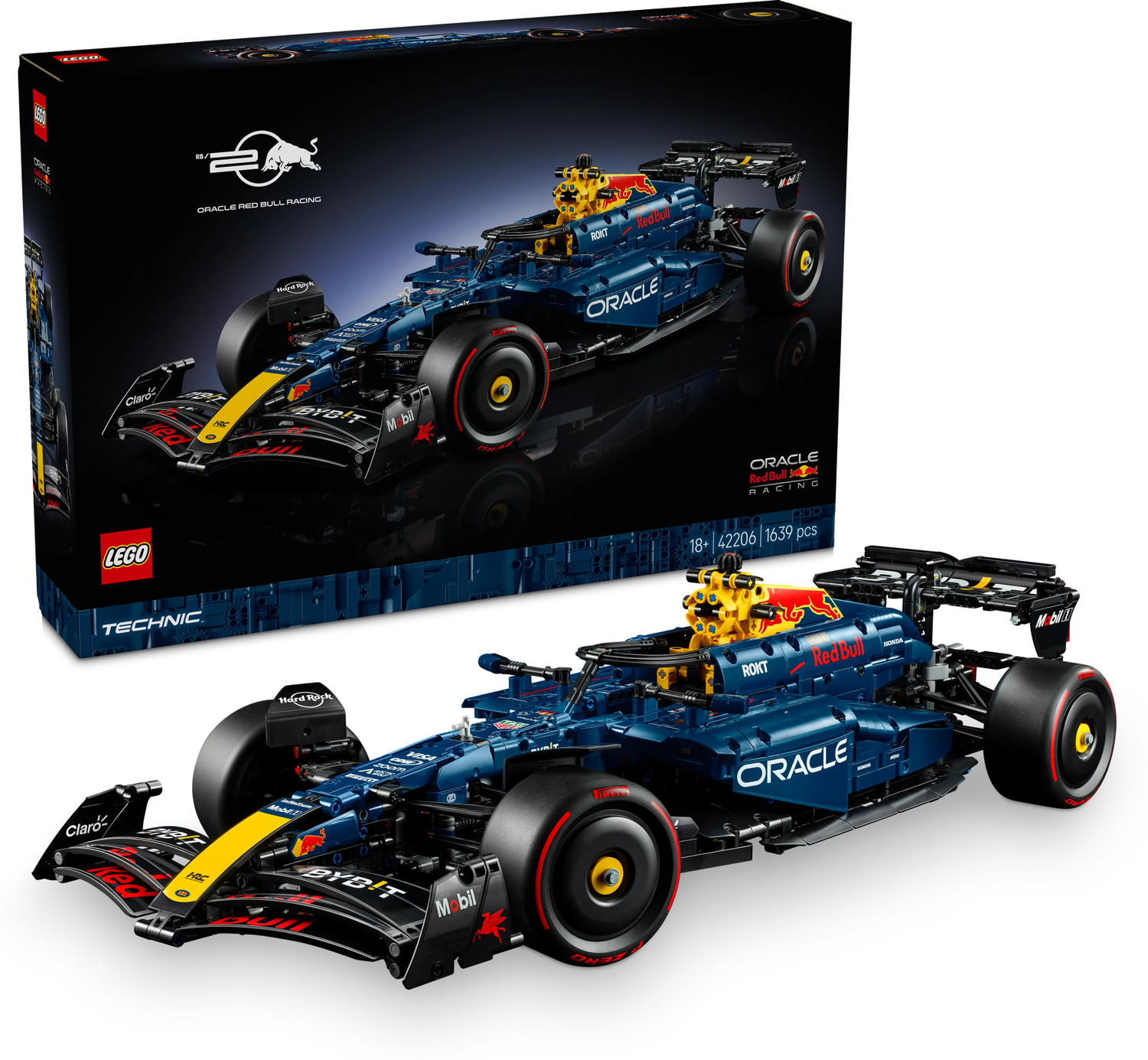 Image of LEGO Technic Oracle Red Bull Racing RB20 F1 Car Model Kit for Adults 42206