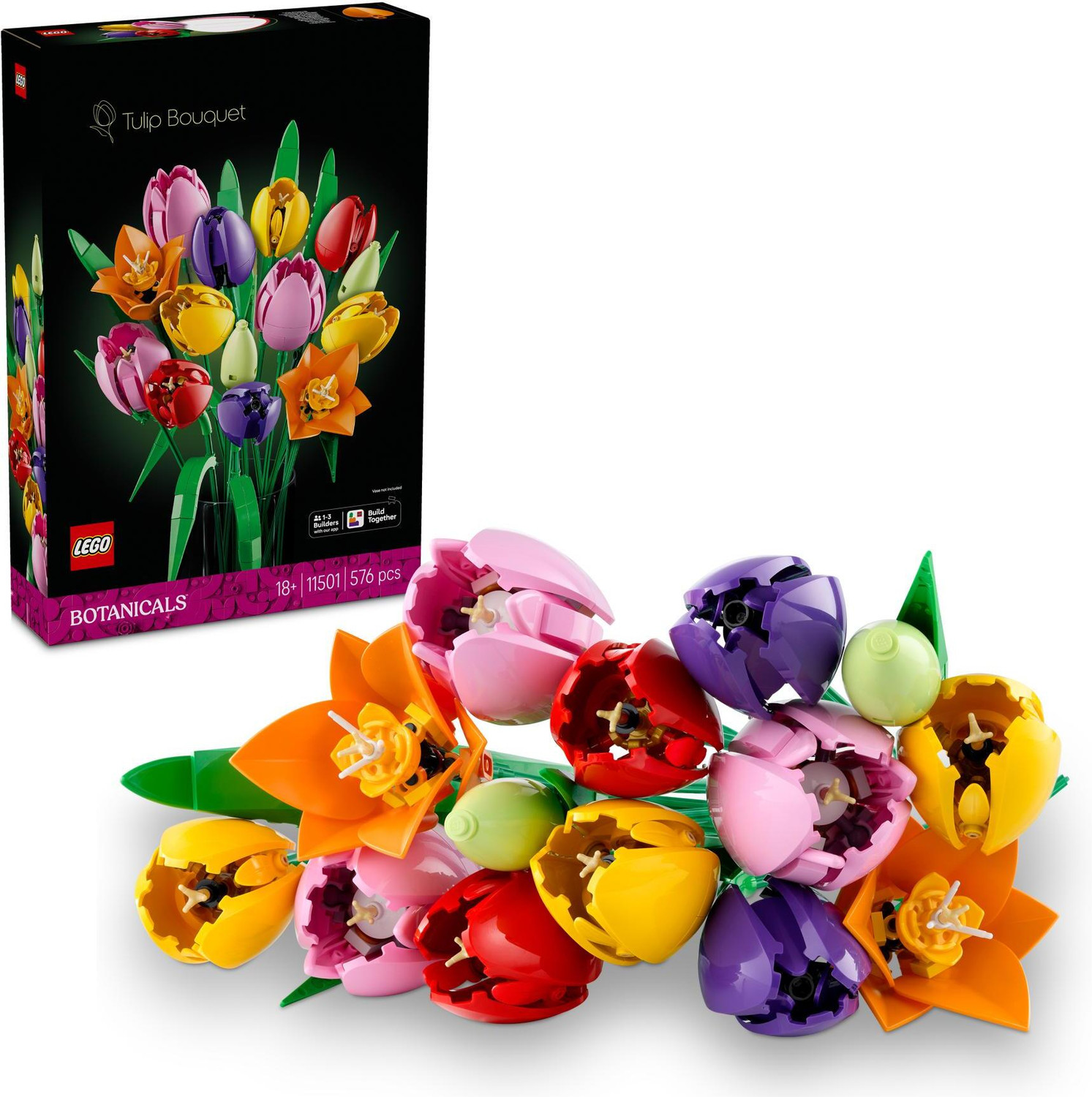 Image of LEGO Botanicals Tulip Bouquet Flower Decor 11501
