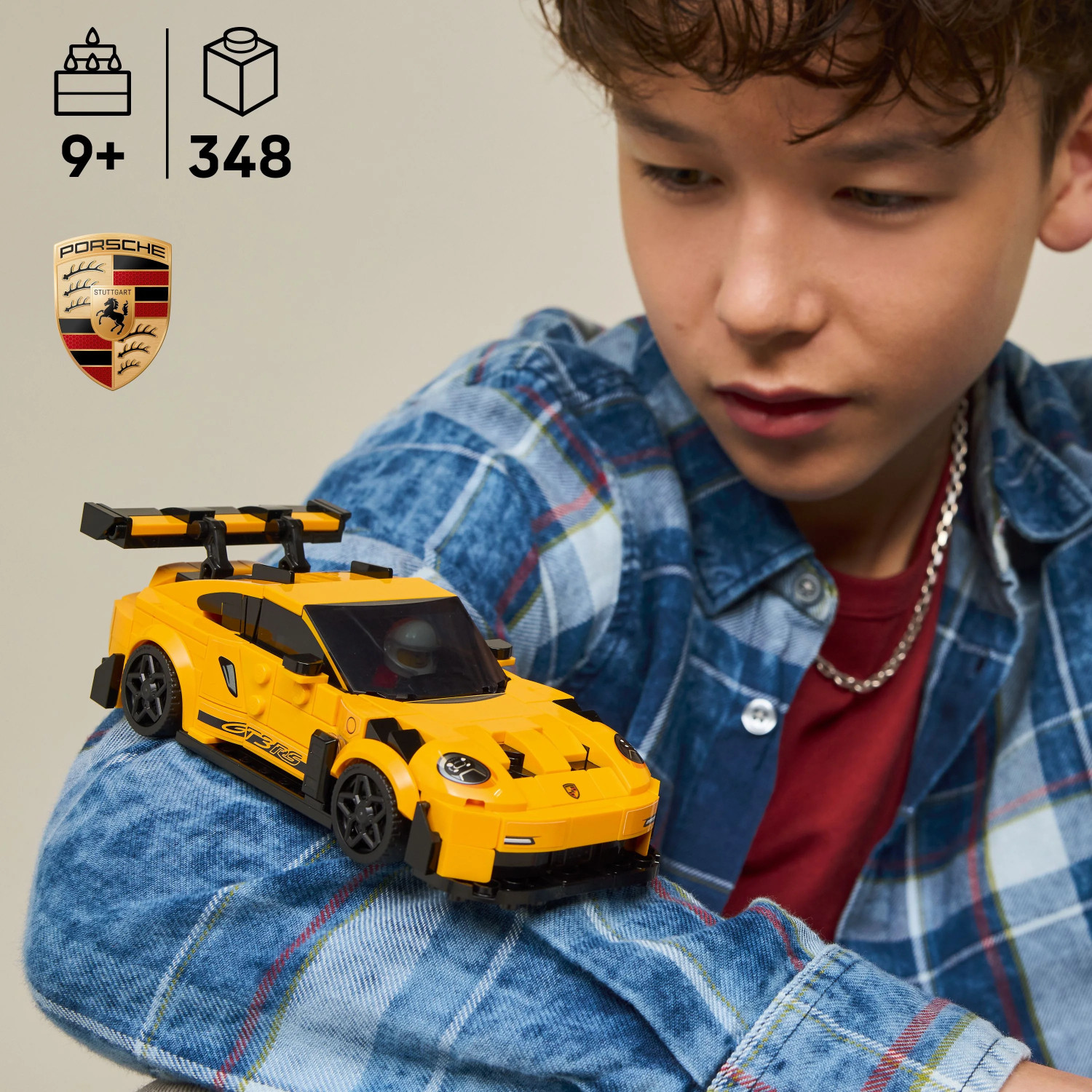 Image of LEGO Speed Champions Porsche 911 GT3 RS Super Car Toy 77239