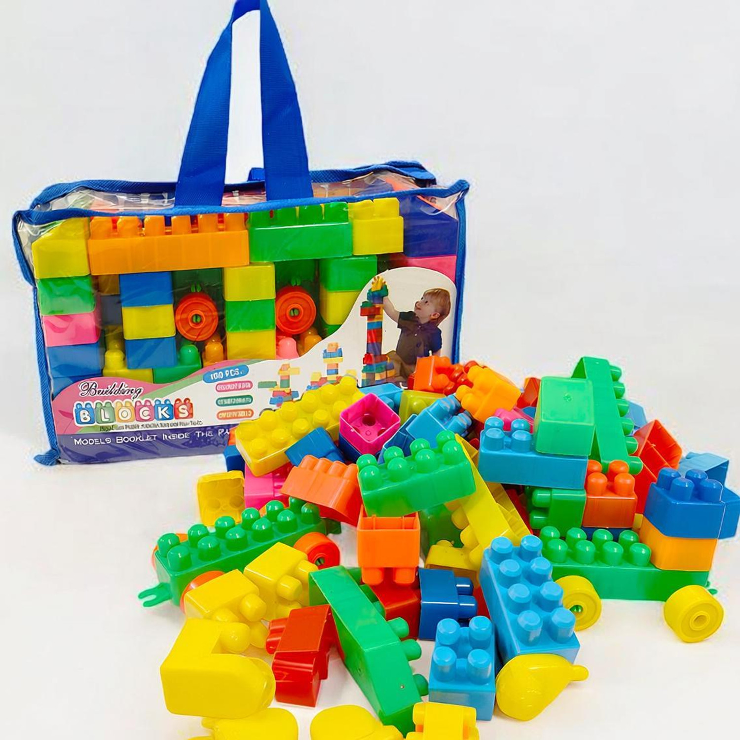 kluzie BEST BUY 100 PCS Building Blocks to expand and imagine Lego blocks for children's Learning & Educational toys boys and girls exercise children's intelligence Toy Set