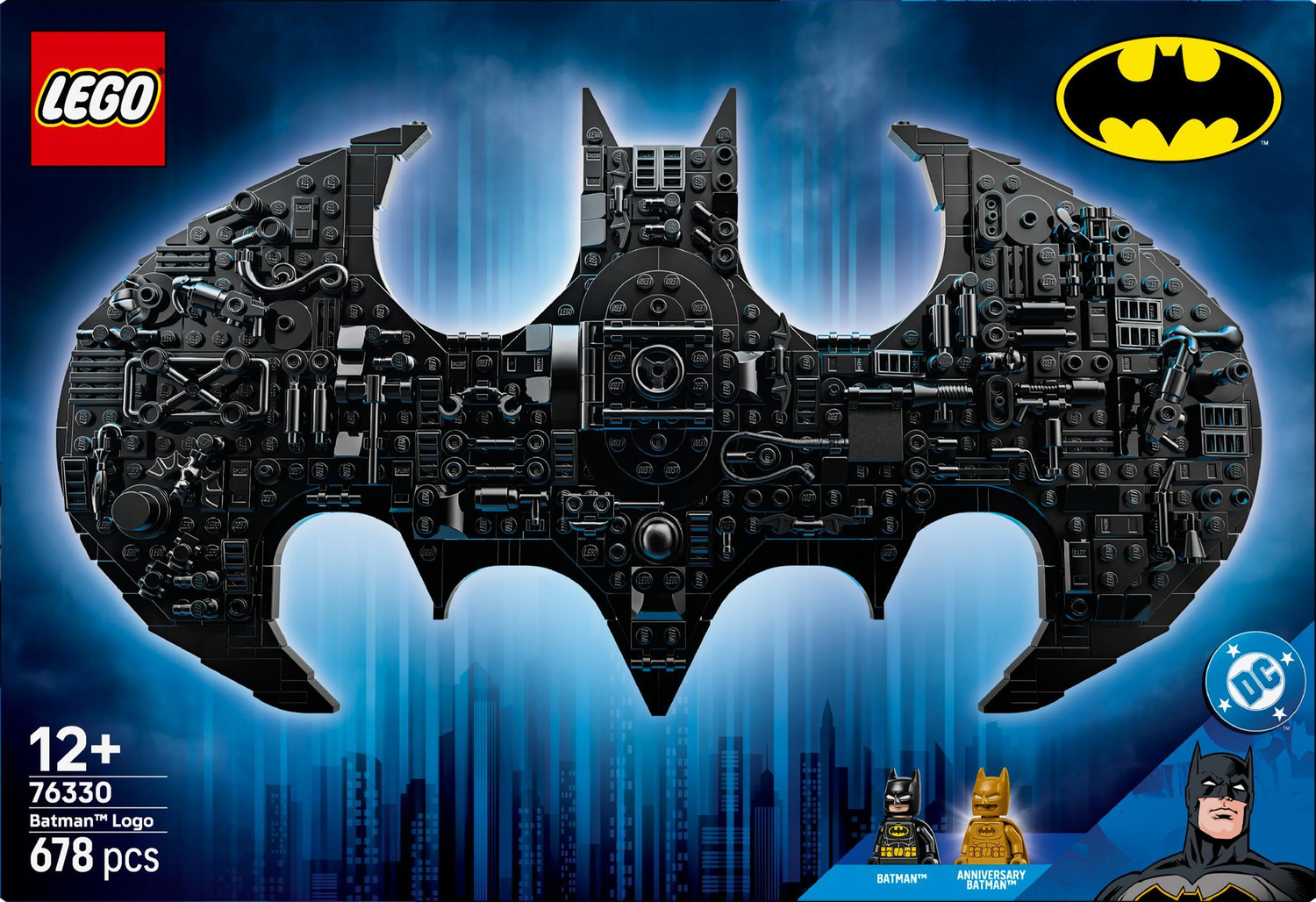 Image of LEGO DC Batman: Batman Logo, Super Hero Building Toy 76330