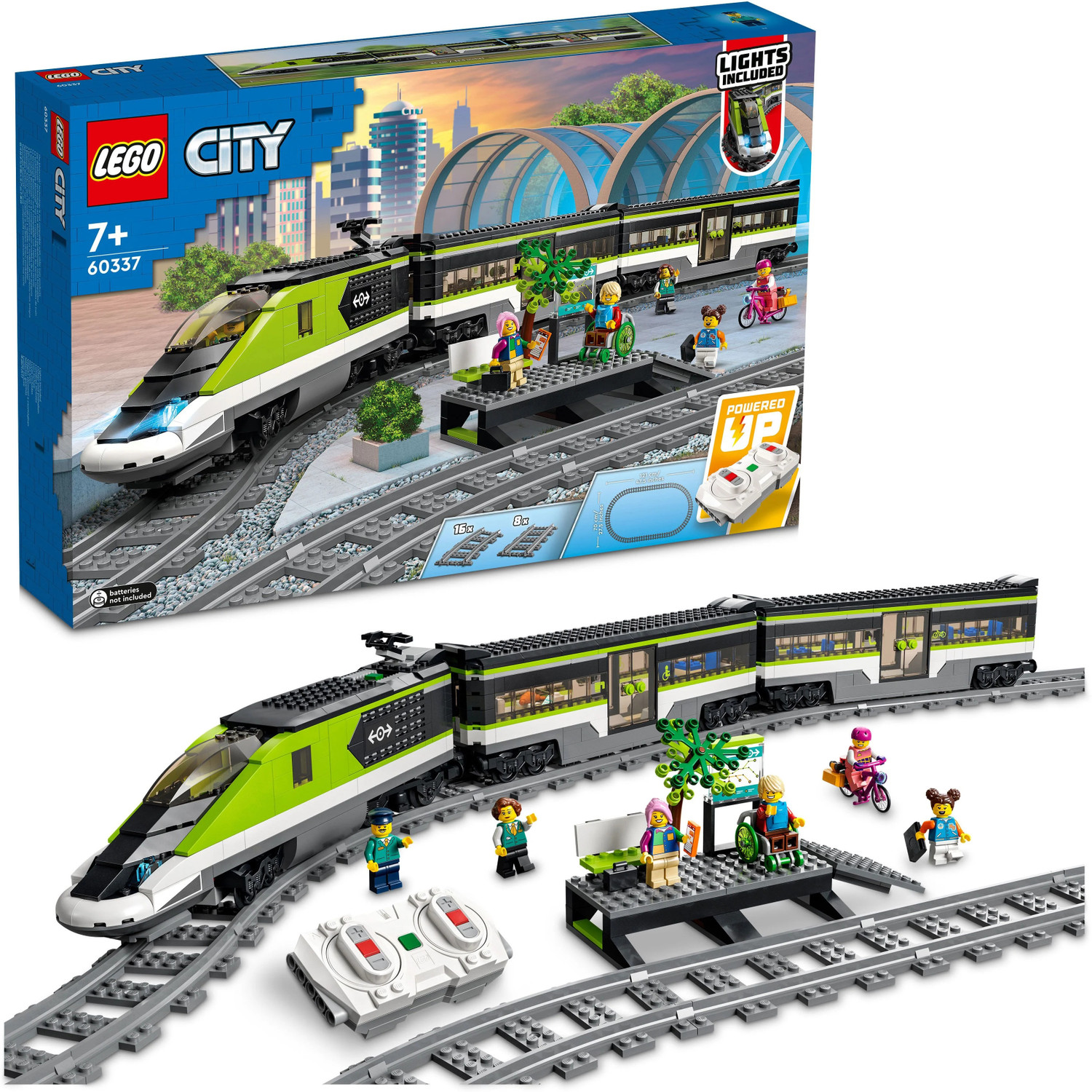 Image of LEGO City Express Passenger Train 60337 Building Kit (764 Blocks)