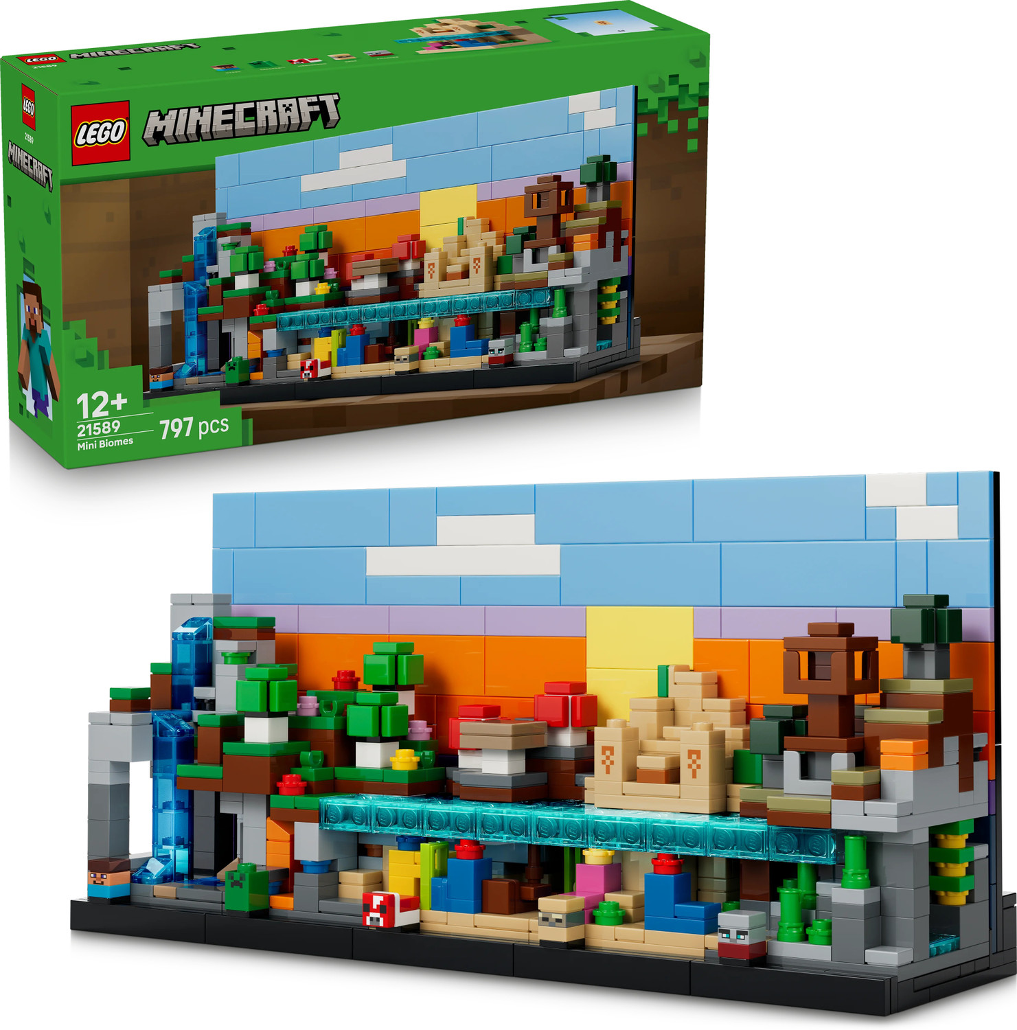 Image of LEGO Minecraft Mini Biomes Gaming Art Building Set 21589