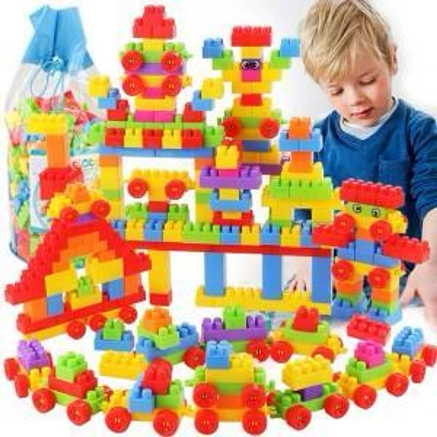 Blueleaf 100Pcs Building Block Toy Set for Kids Creative Toy Set