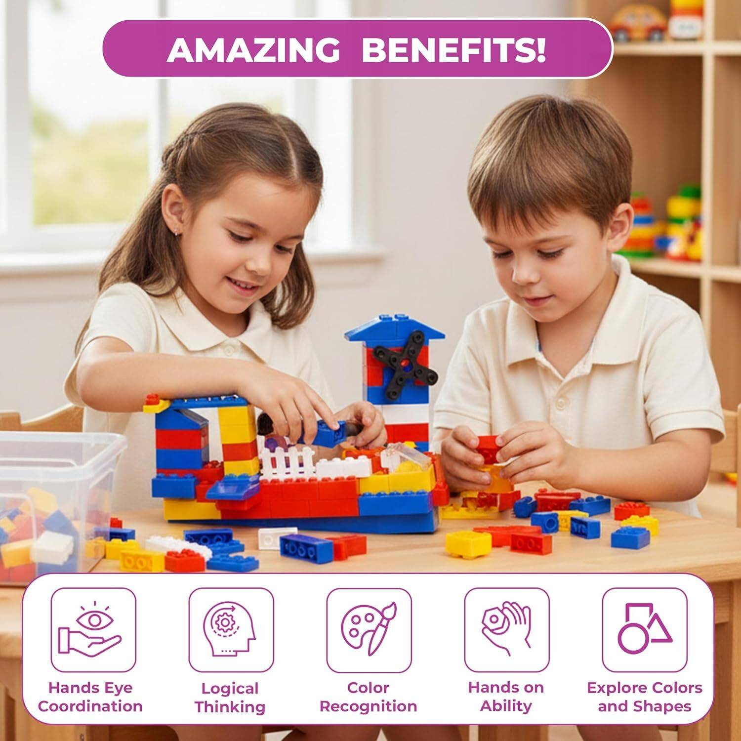 Fizzy Funs 200+ PCS Building Blocks Set - Image 3