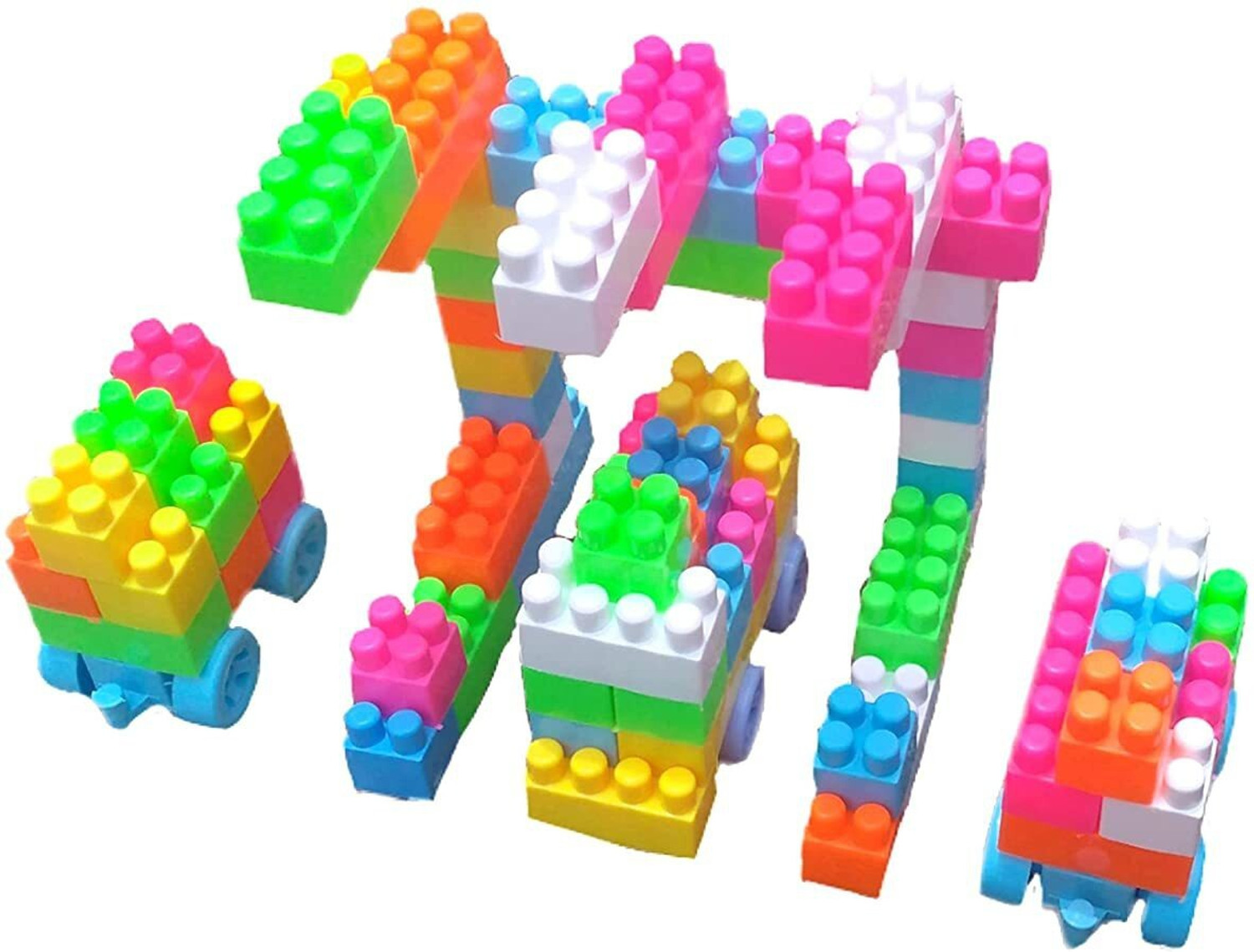 Image of Pulsbery 200 Pcs Building Blocks (Set of 1),Creative Learning Educational Toy for Kids