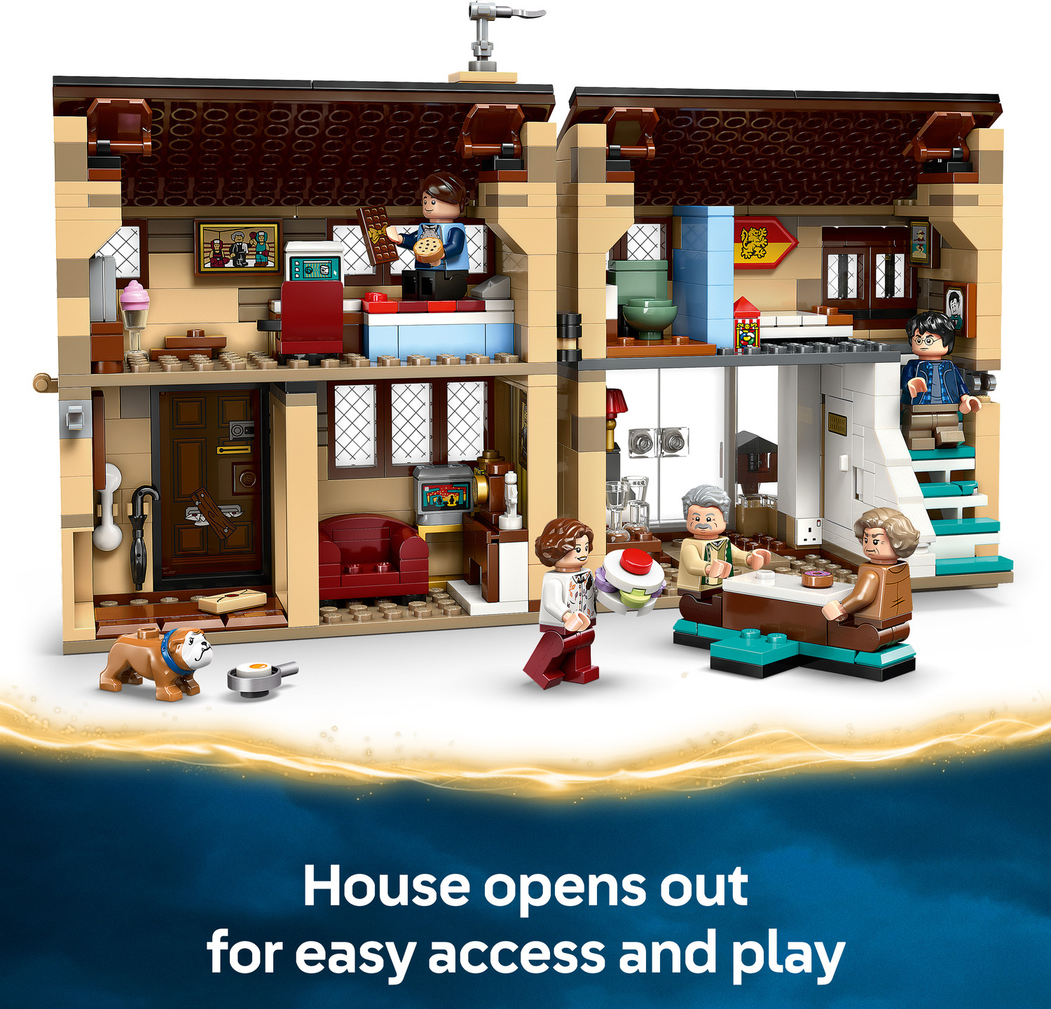 Image of LEGO Harry Potter Privet Drive: Aunt Marges Visit, Buildable House 76451