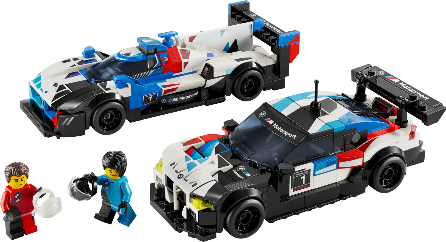 Image of LEGO Speed Champions BMW M4 GT3 & BMW M Hybrid V8 Race Cars 76922 (676 Pieces)