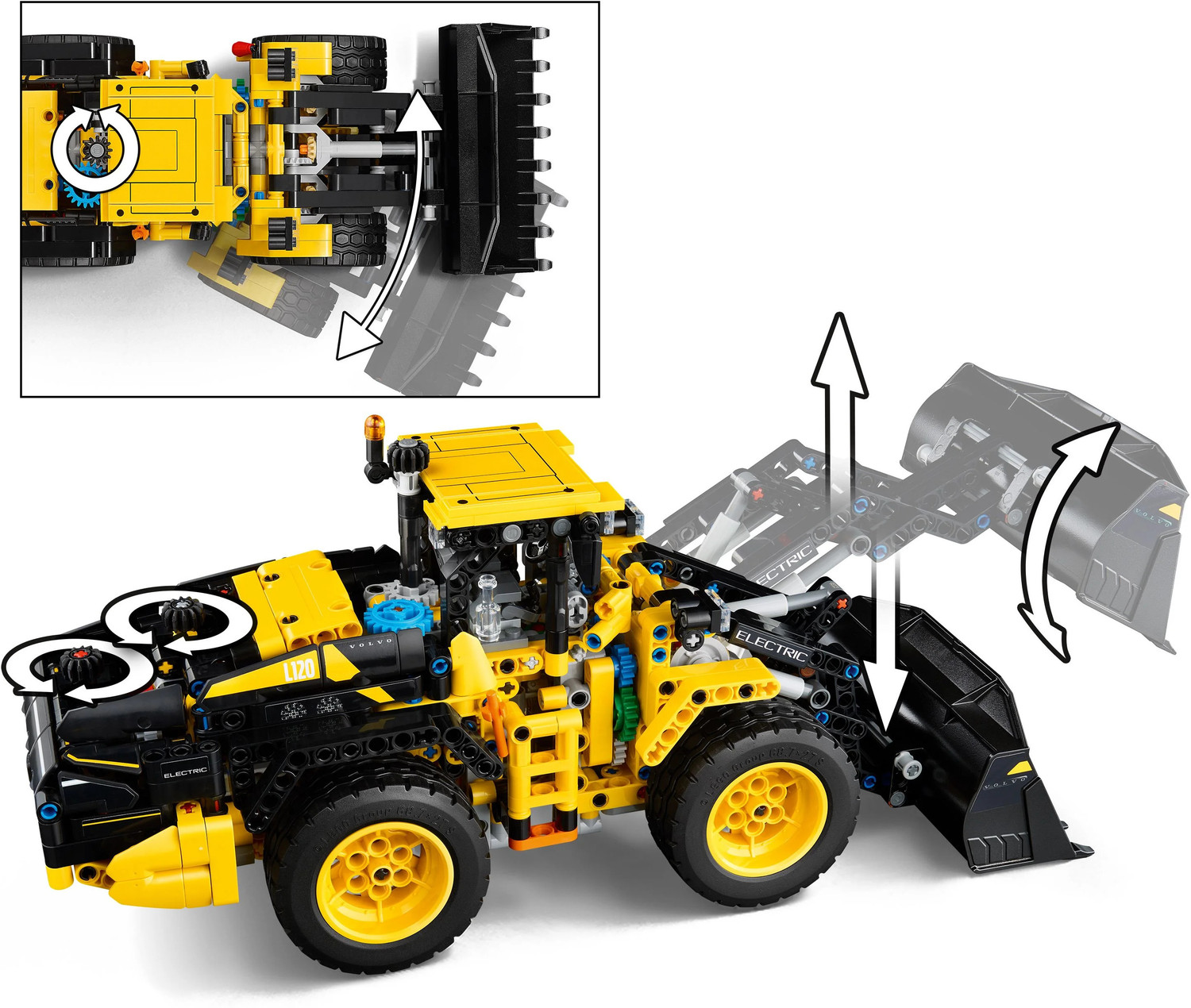 Image of LEGO Technic Volvo L120 Electric Wheel Loader Construction Toy 42209