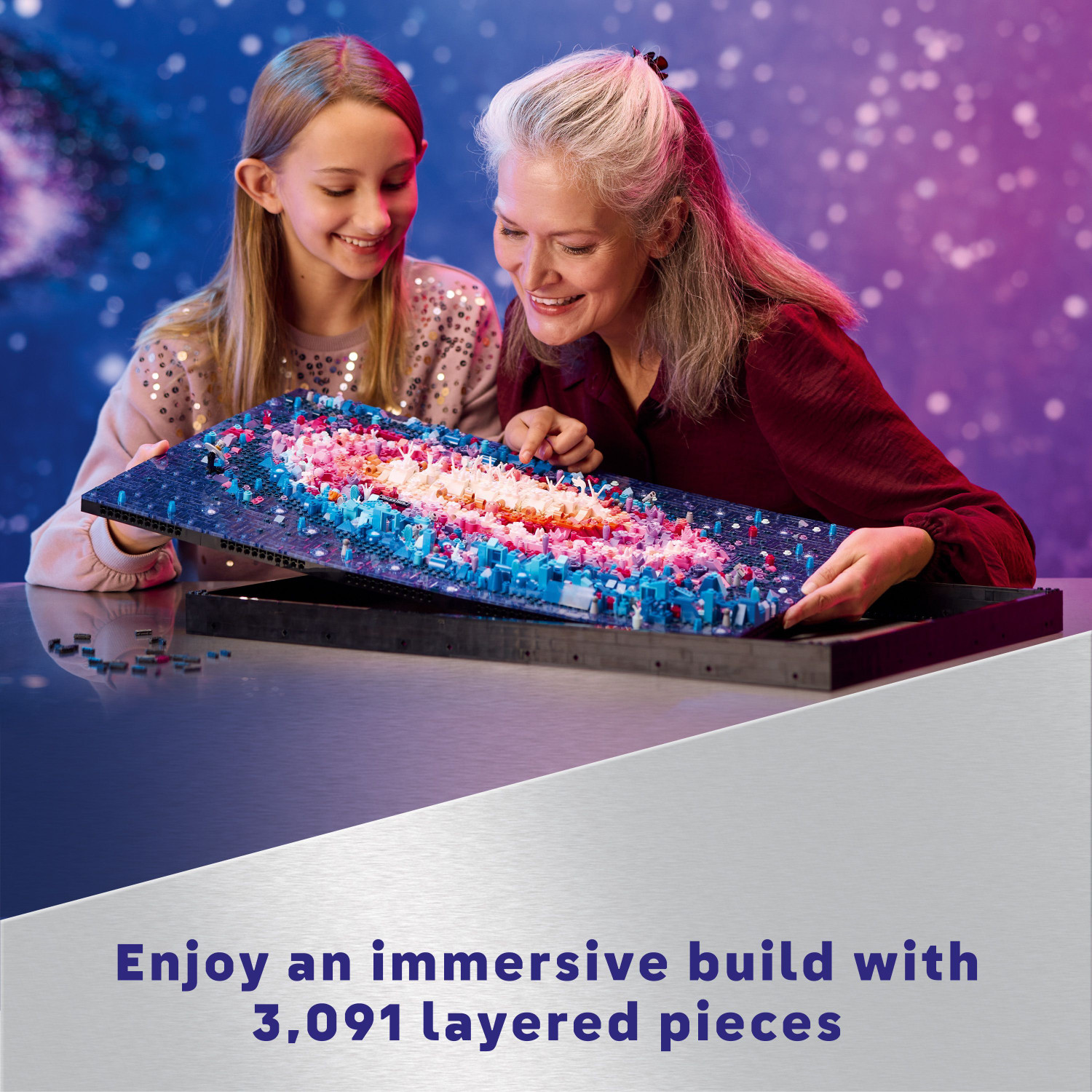 Image of LEGO Art The Milky Way Galaxy Wall Art Set 31212 ( 3091 Pieces)