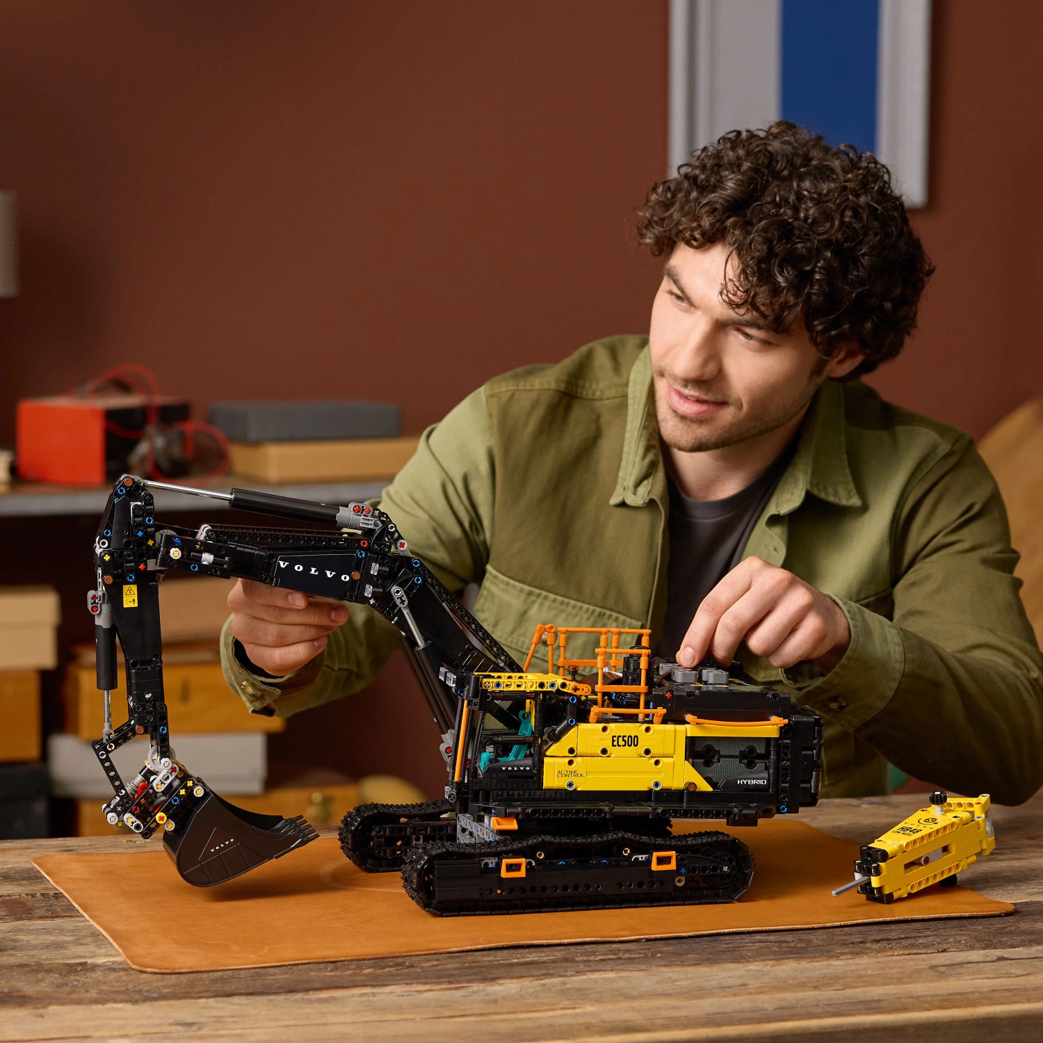 Image of LEGO Technic Volvo EC500 Hybrid Excavator Set, Gift for Adults 42215