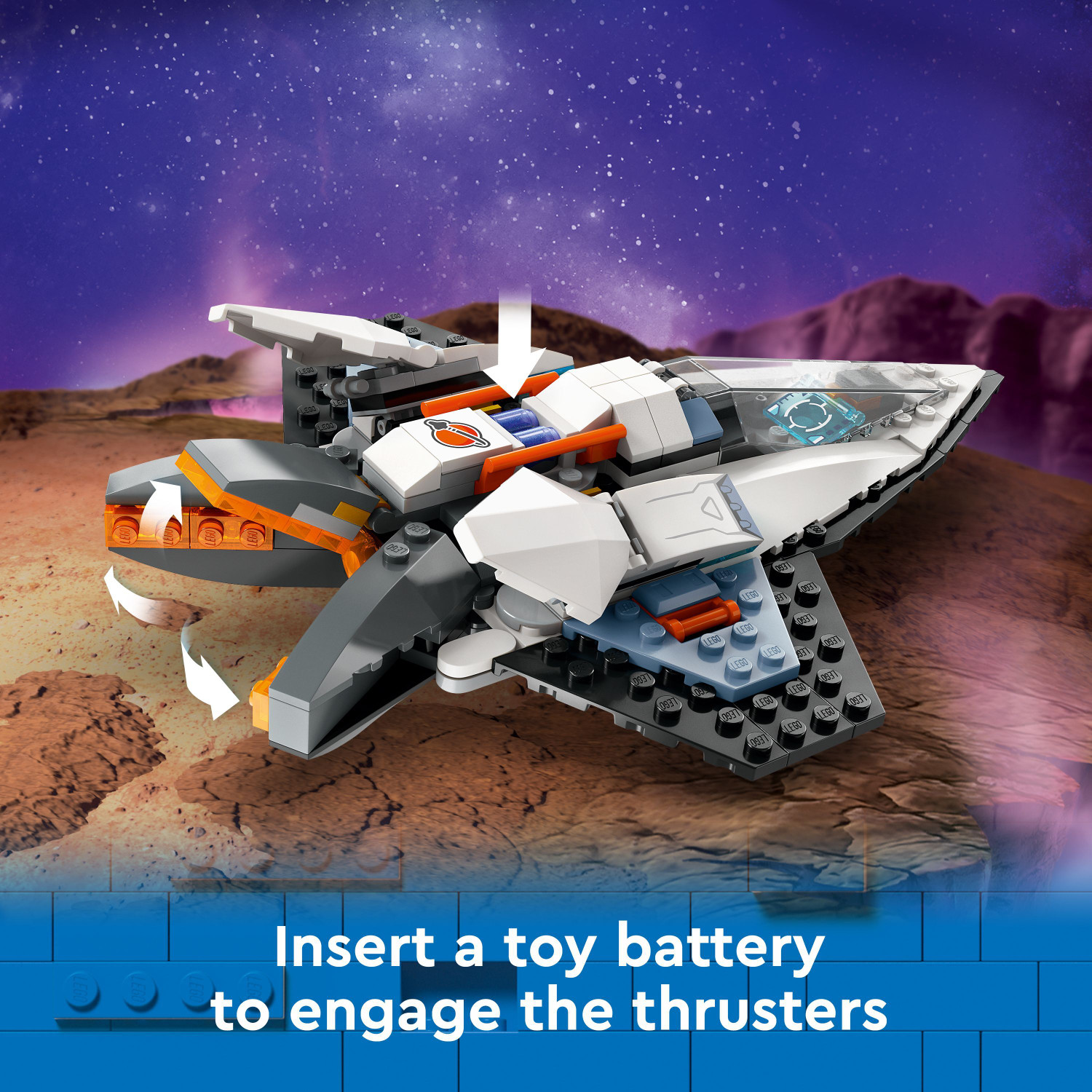 Image of LEGO City Interstellar Spaceship Toy Playset 60430 (240 Pieces) (Multicolor)