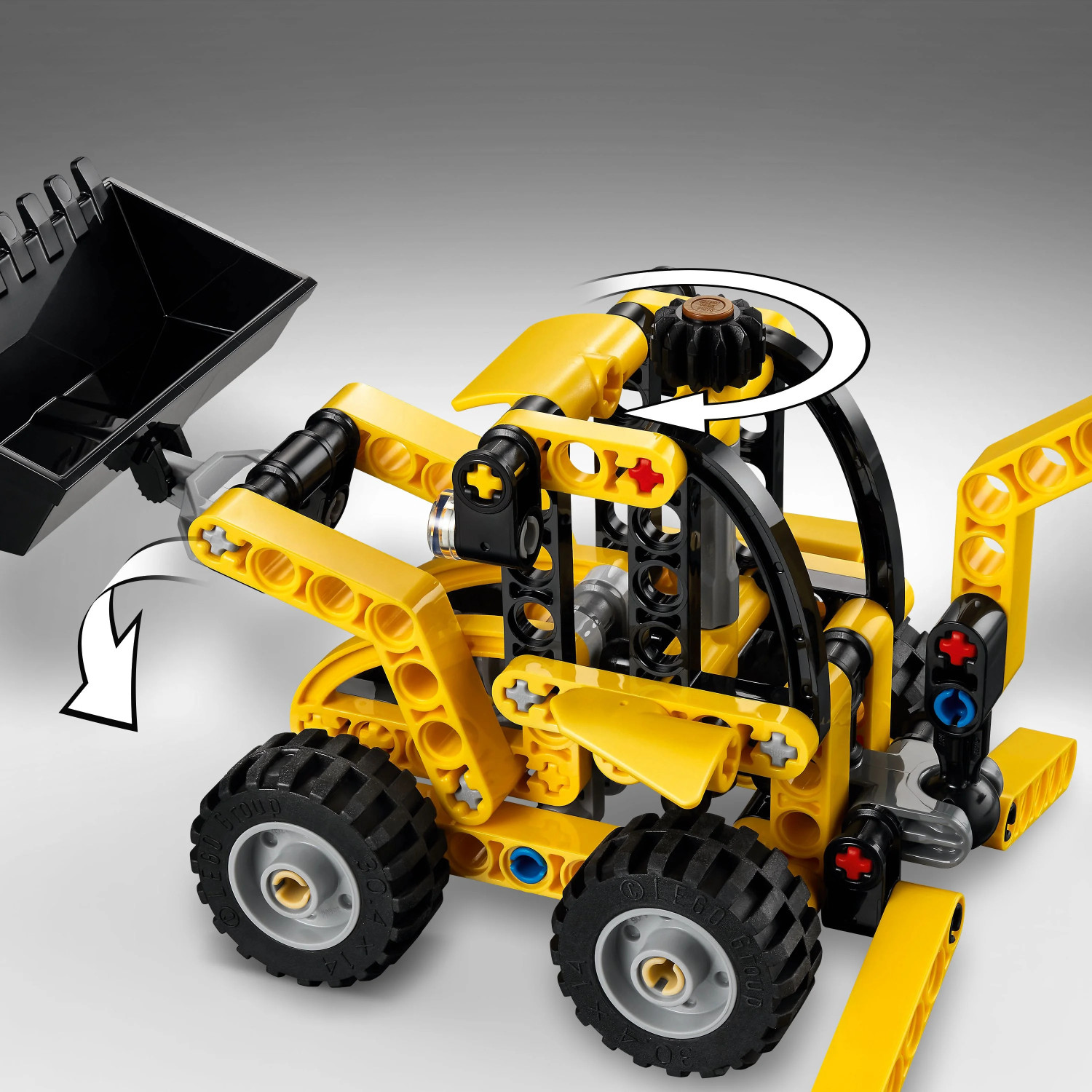 Image of LEGO Technic Backhoe Loader Construction Toy Vehicle Set 42197 (104 Blocks)