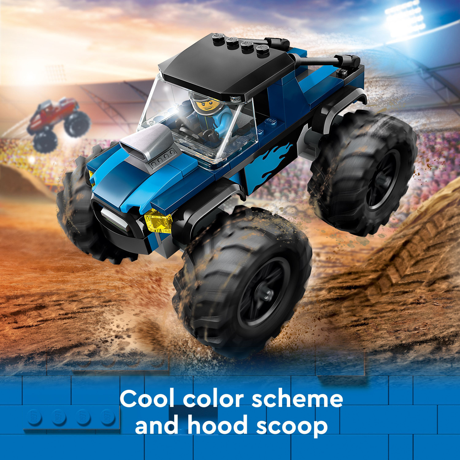 Image of LEGO City Blue Monster Truck Off-Road Toy 60402 (148 Pieces)