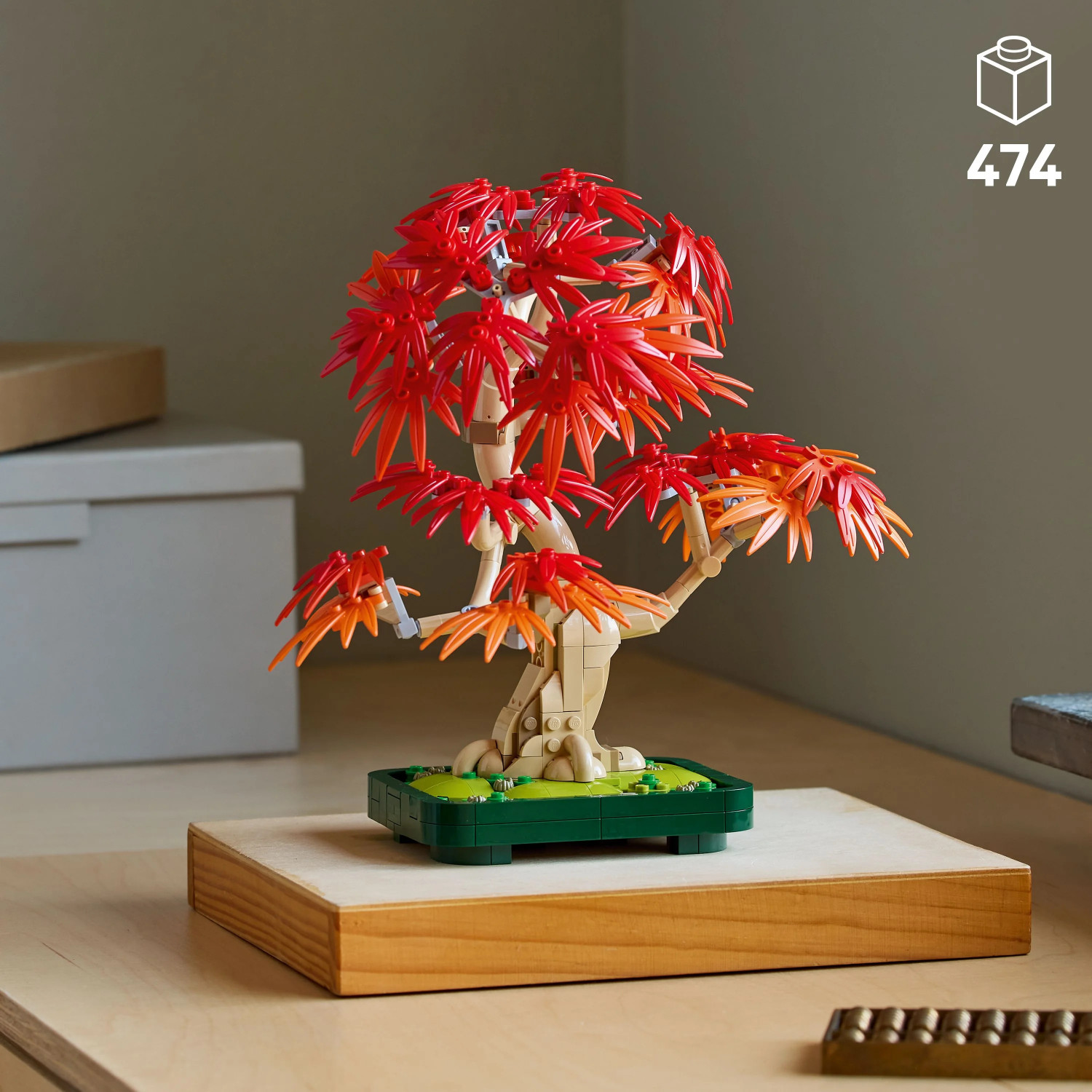 Image of LEGO Botanicals Japanese Red Maple Bonsai Tree Plant Decor 10348