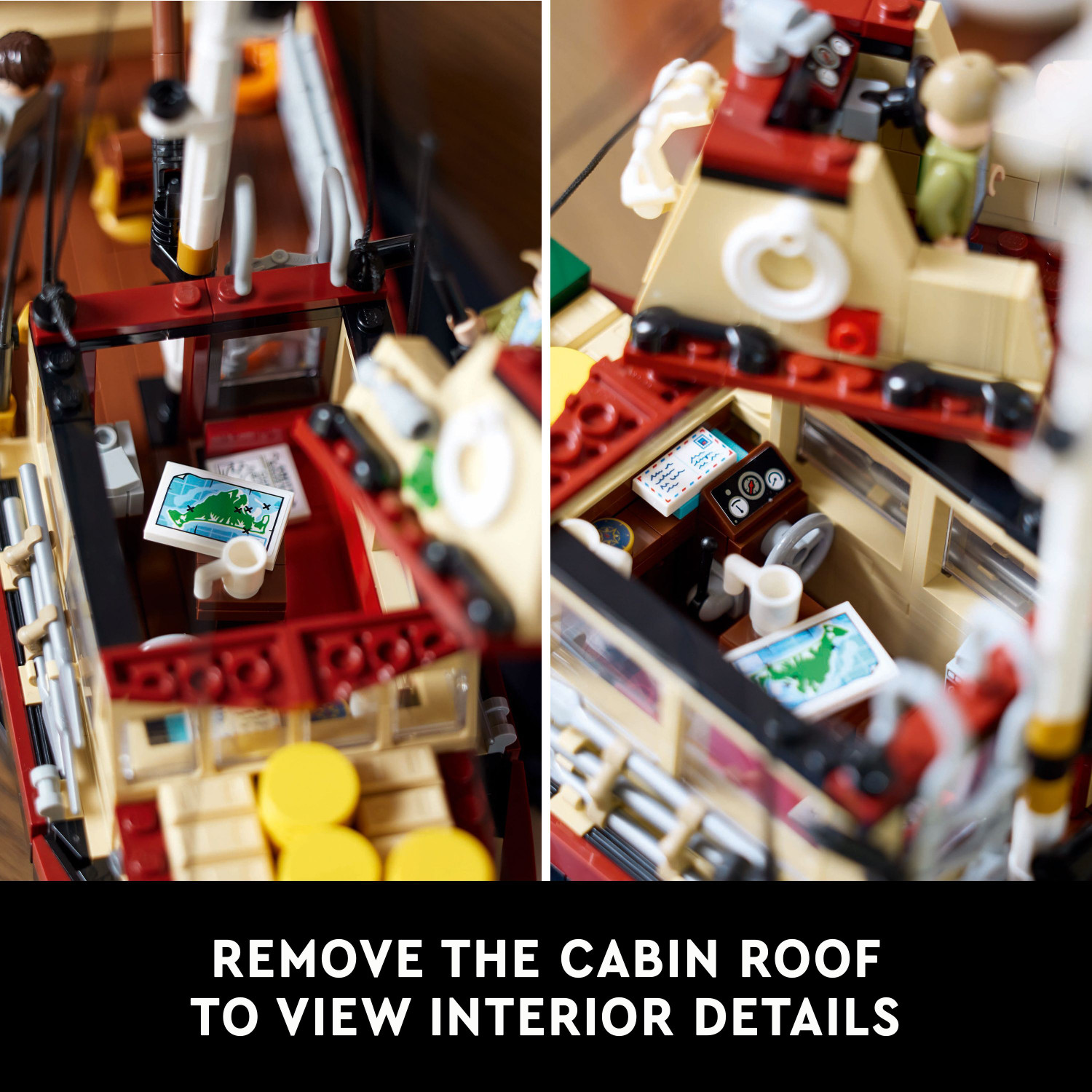 Image of LEGO Ideas Jaws, Shark Gift for Adults 21350 (1497 Pieces)