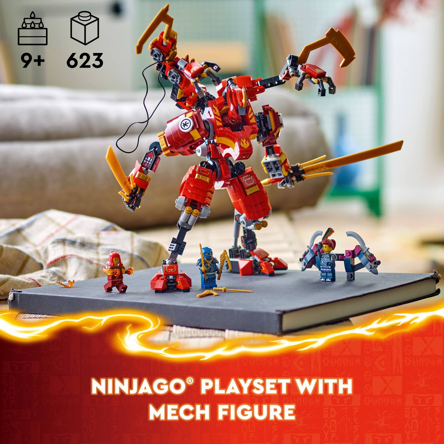 LEGO NINJAGO Kais Ninja Climber Mech Toy Set 71812 ( 623 Pieces