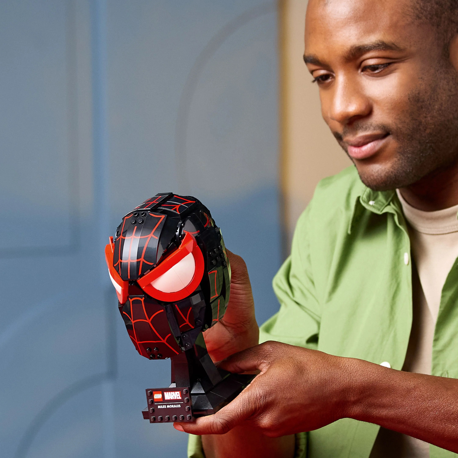 Image of LEGO Marvel Miles Morales' Mask Collectible Adult Building Set 76329