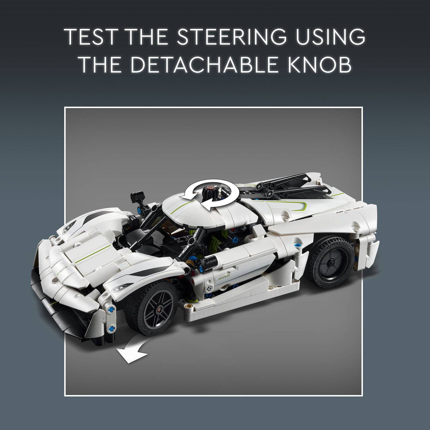 LEGO Technic Koenigsegg Jesko Absolut White Hypercar 42184 (801