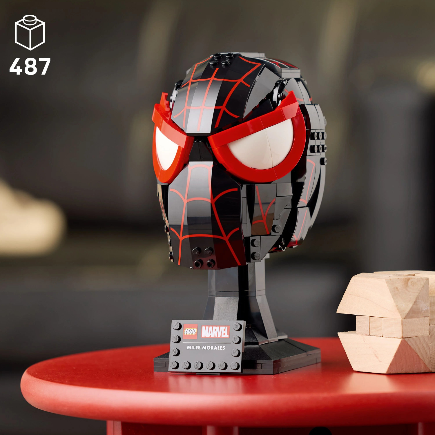 Image of LEGO Marvel Miles Morales' Mask Collectible Adult Building Set 76329