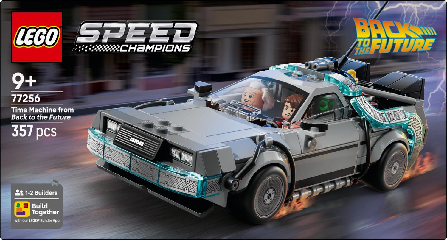 Image of LEGO Speed Champions Time Machine from Back to the Future 77256