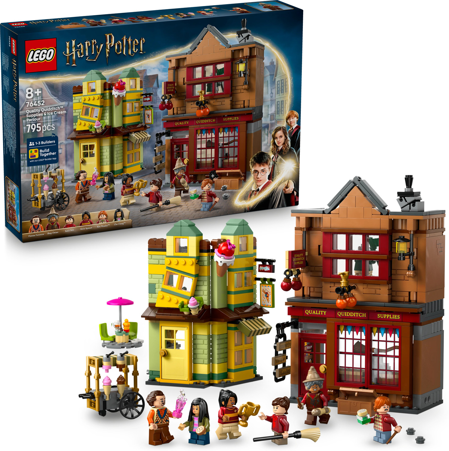 Image of LEGO Harry Potter Quality Quidditch Supplies & Ice Cream Parlour Set 76452
