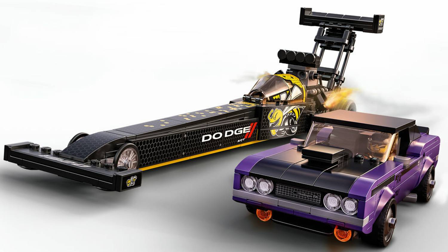 LEGO 76904 Mopar Dodge//SRT Top Fuel Dragster and 1 - 76904 Mopar