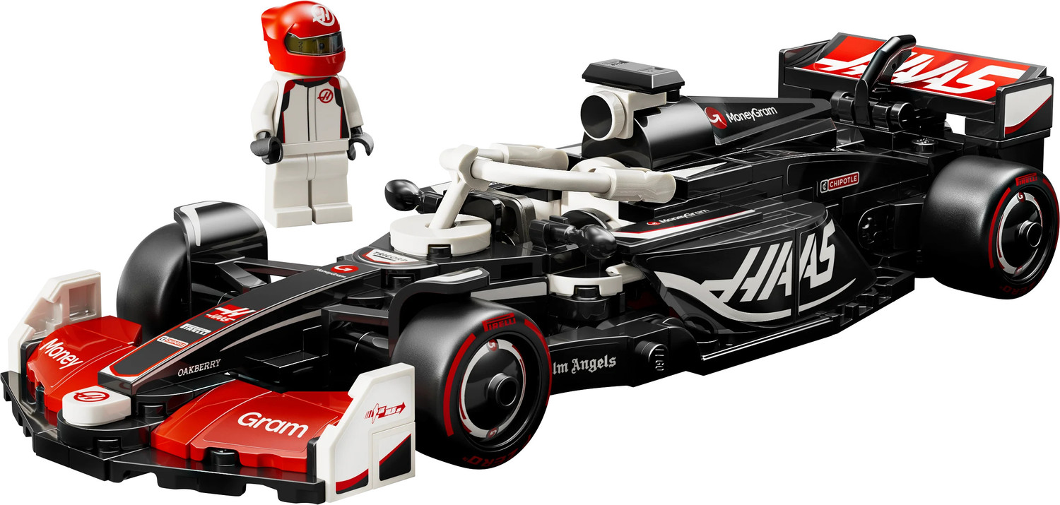 Image of LEGO Speed Champions MoneyGram Haas F1 Team VF-24 Race Car Toy Vehicle 77250
