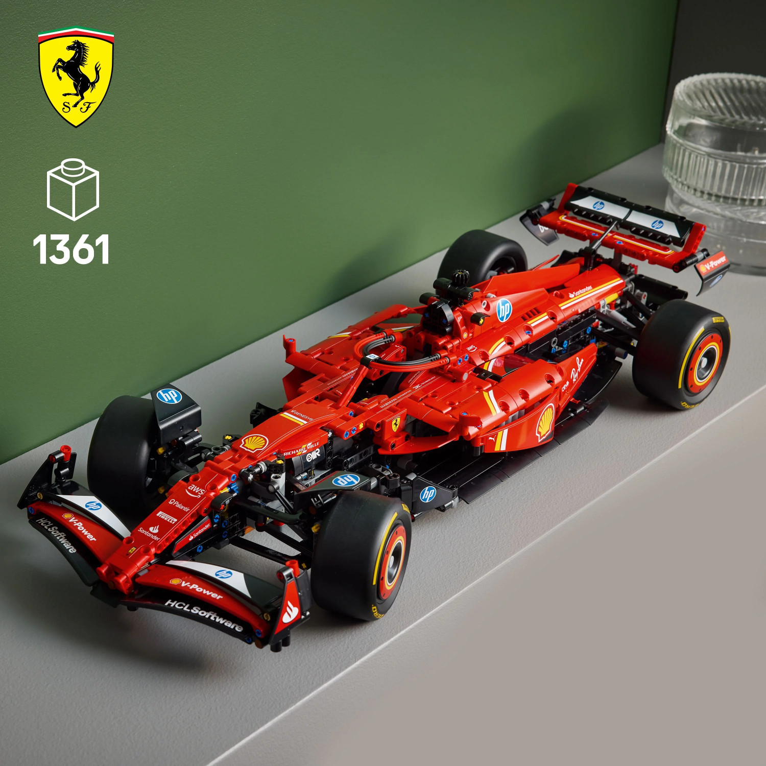Image of LEGO Technic Ferrari SF-24 F1 Car Model Kit for Adults 42207 (1361 Blocks)