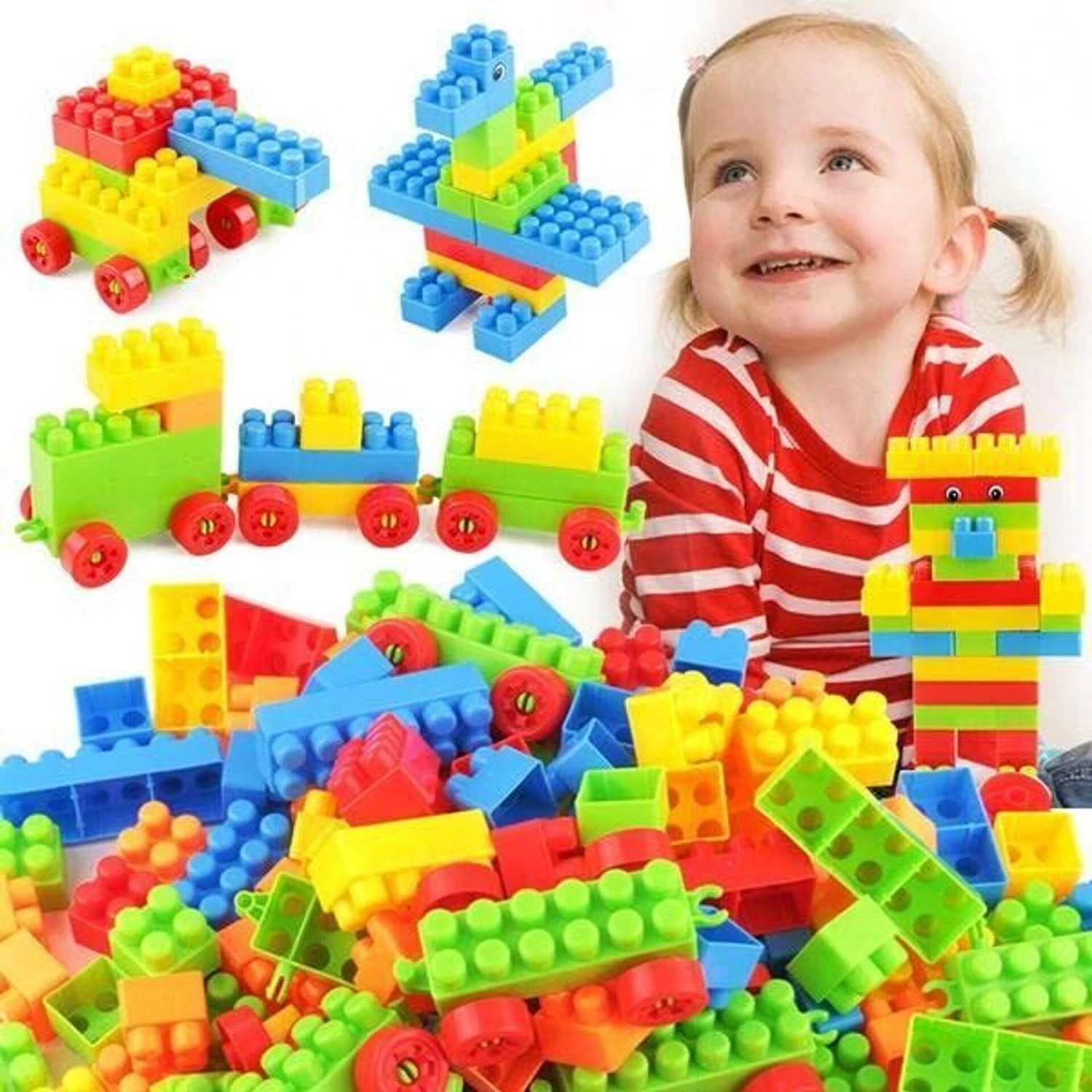 Image of TOOBIL Building Block Creative Learning Toy For Kid Puzzle Assembling (Multicolor)