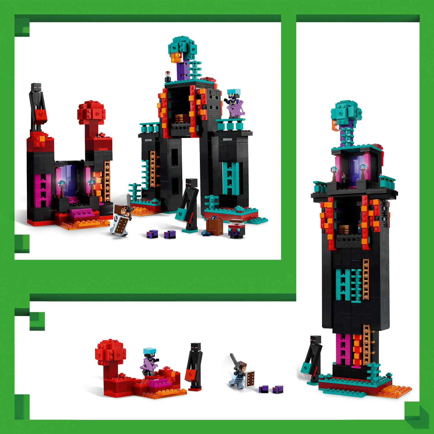 Image of LEGO Minecraft The Enderman Tower Toy for Kids, Gamer Gift 21279