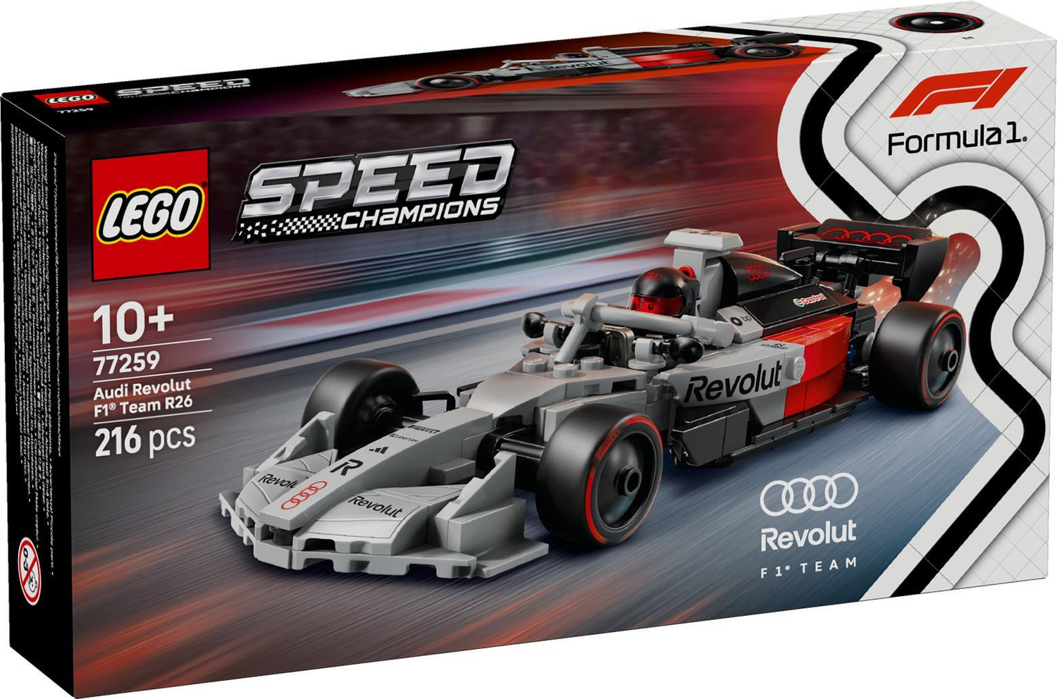 Image of LEGO Speed Champions Audi Revolut F1 Team R26 Race Car 77259