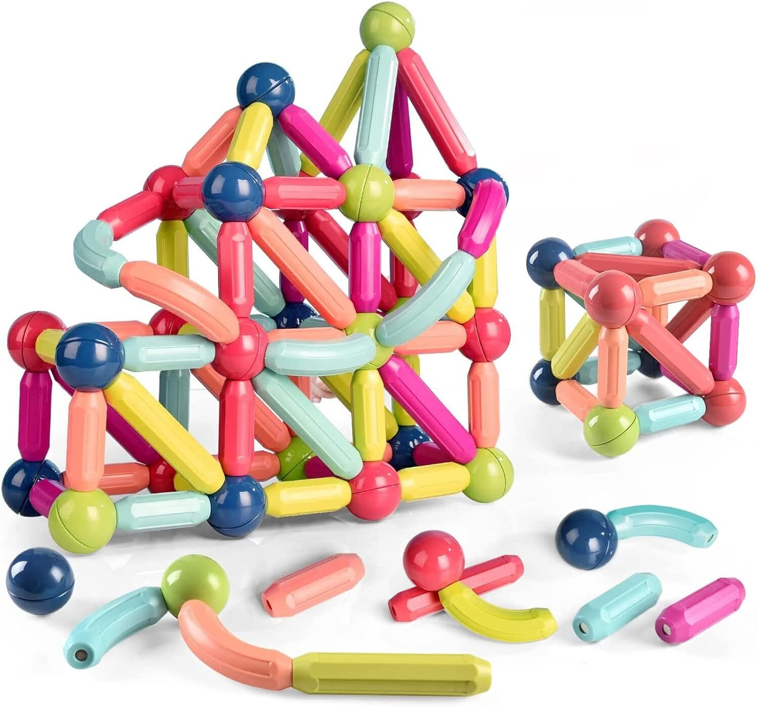 Image of Pixel Toys Magnetic Stick and Balls 48 pcs||Educational Learning Toys For Kids||48 pcs