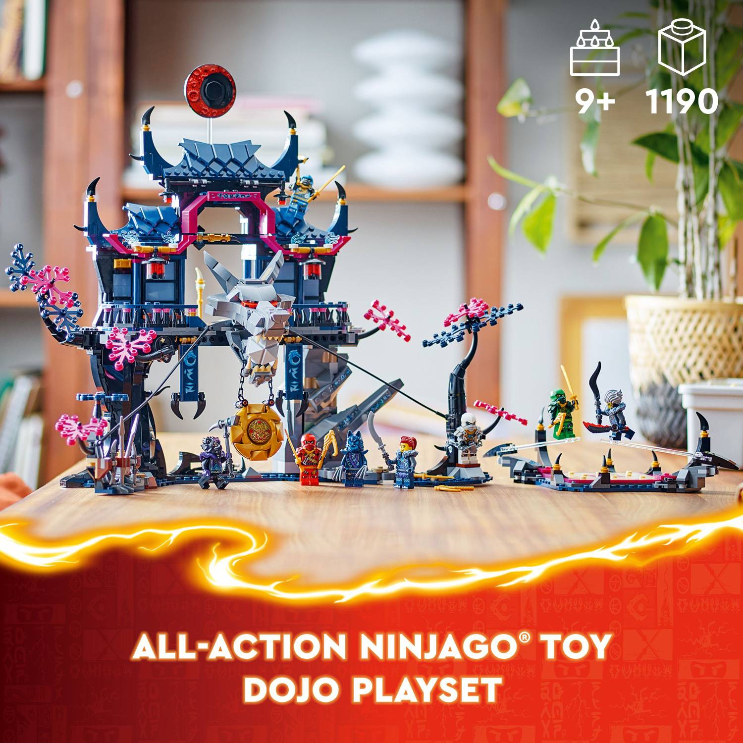 【J002】カルト・ド・ヴィジット　男の子　3枚セット LEGO NINJAGO Wolf Mask Shadow Dojo Toy Set 71813 ( 1190 Pieces