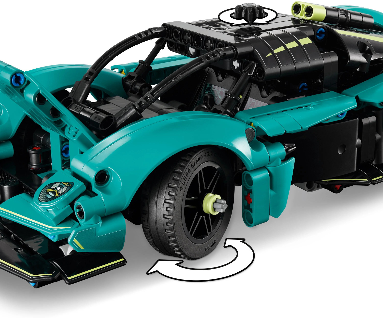 Image of LEGO Technic Aston Martin Valkyrie Buildable Car Model Kit 42208 (Multicolor)