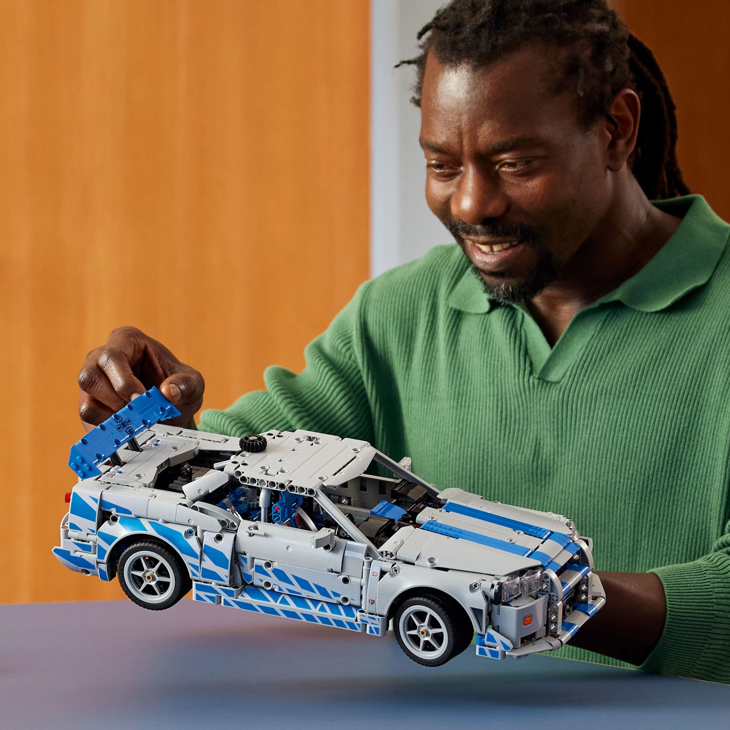 Image of LEGO Technic 2 Fast 2 Furious Nissan Skyline GT-R (R34) Car Model Kit 42210