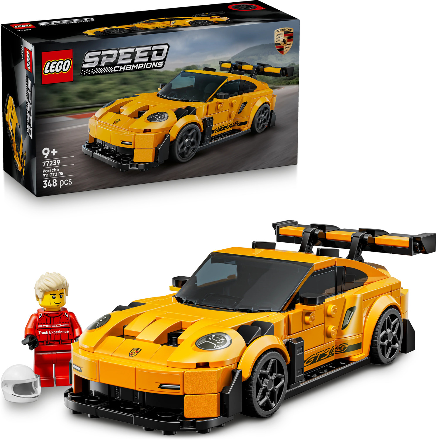 Image of LEGO Speed Champions Porsche 911 GT3 RS Super Car Toy 77239