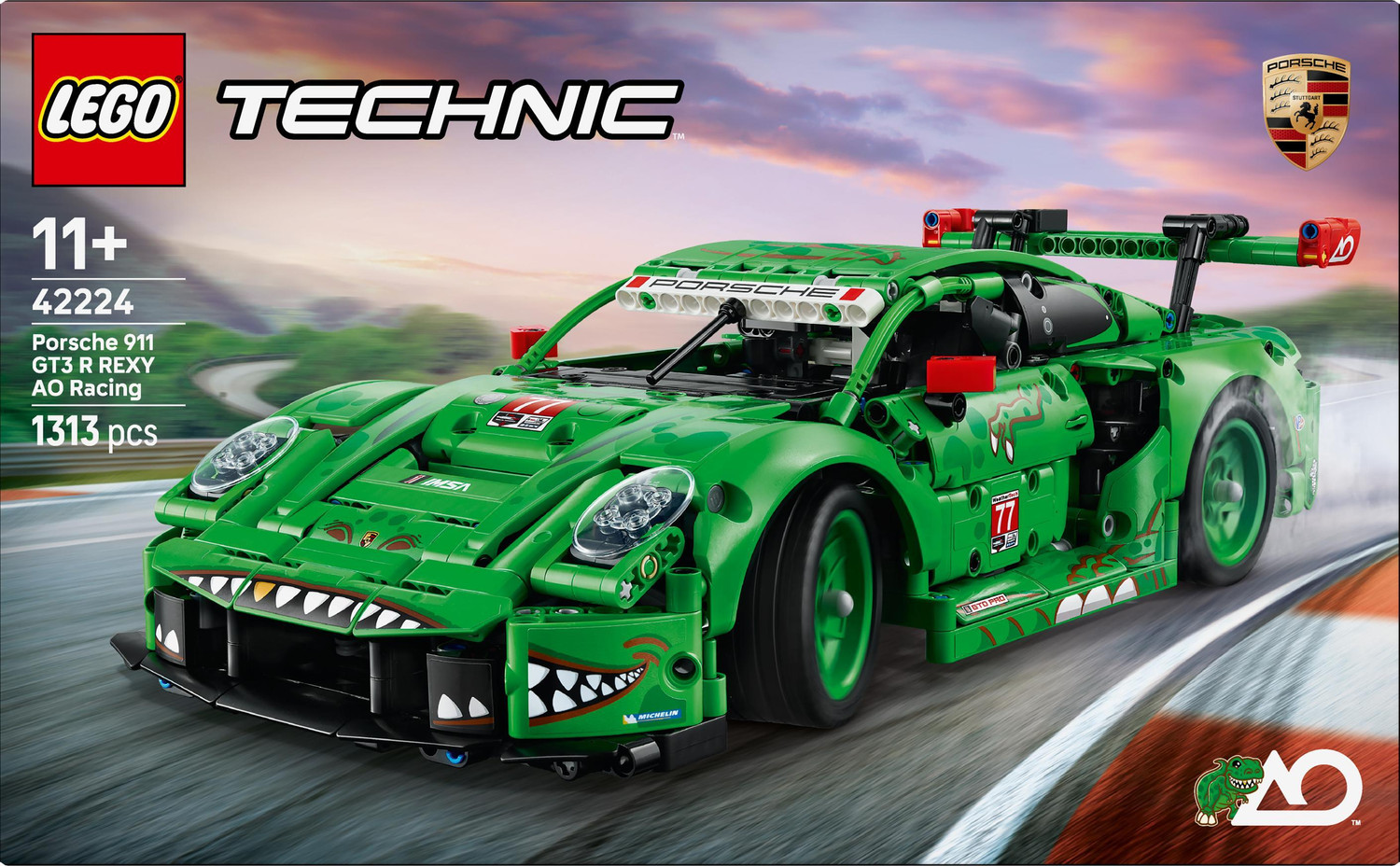 Image of LEGO Technic Porsche 911 GT3 R REXY AO Racing Car 42224