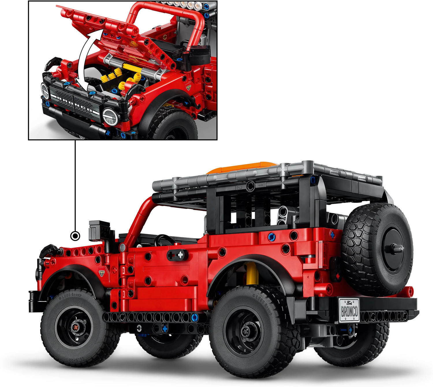 Image of LEGO Technic Ford Bronco SUV Model Car Kit, STEM Building Set 42213