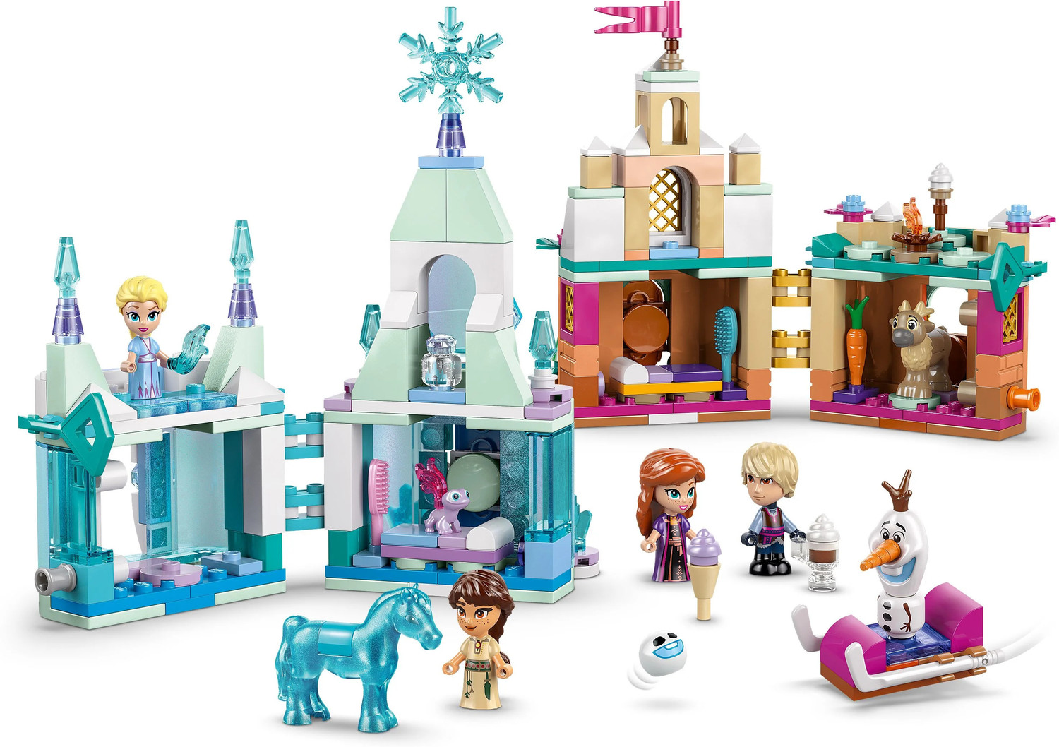 Image of LEGO Disney Frozen Mini Arendelle Castle & Elsas Ice Palace 43278