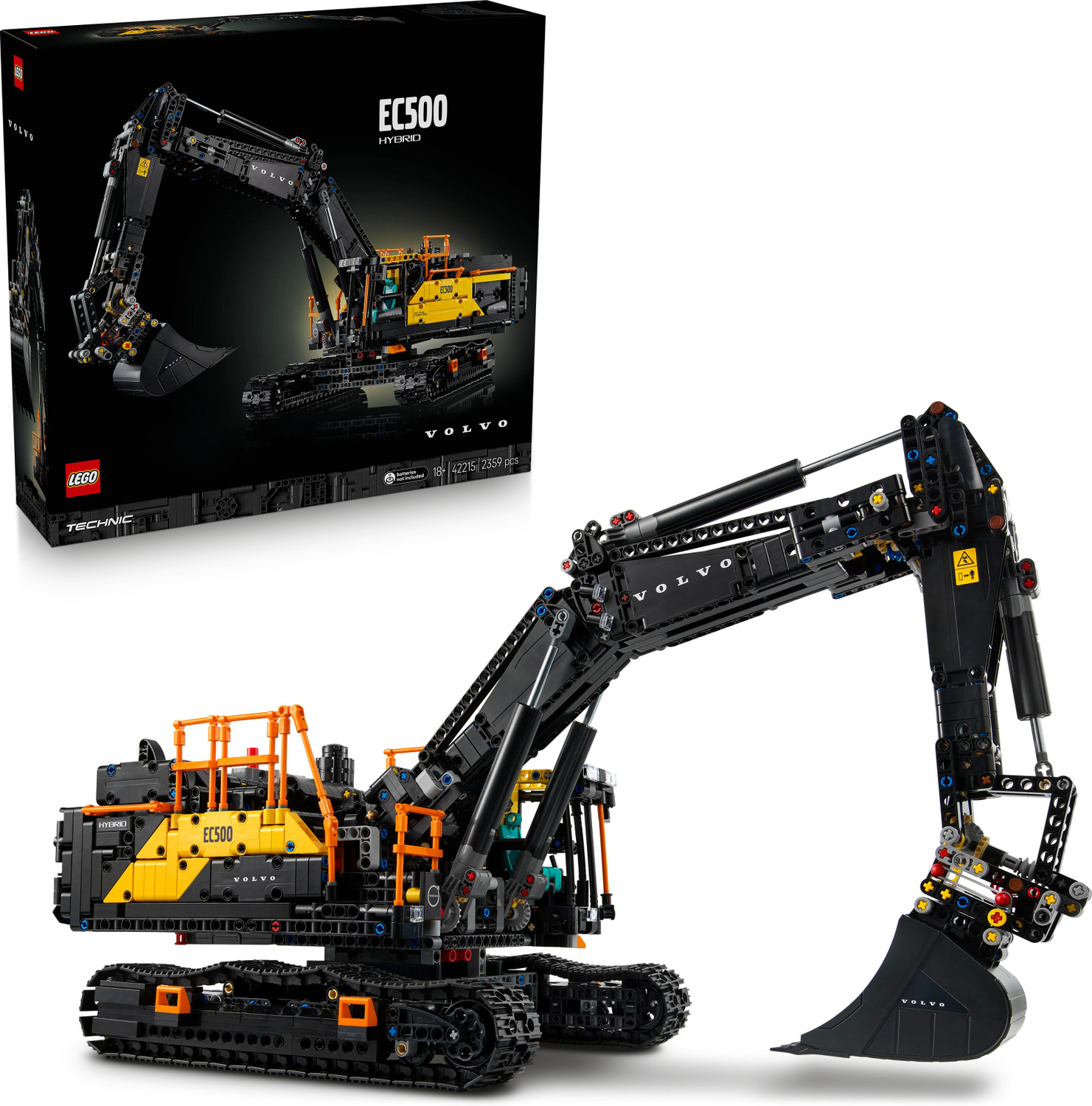 Image of LEGO Technic Volvo EC500 Hybrid Excavator Set, Gift for Adults 42215