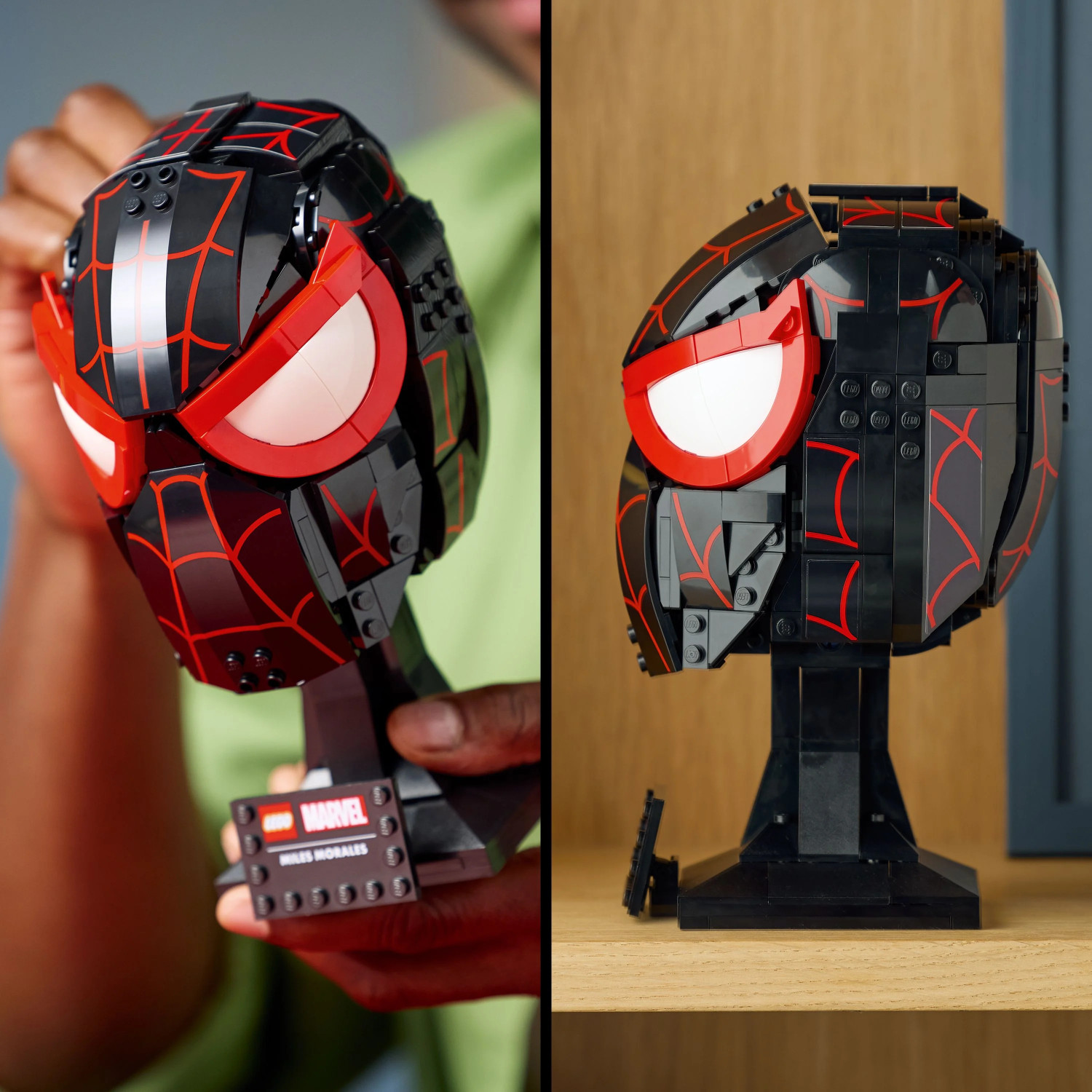 Image of LEGO Marvel Miles Morales' Mask Collectible Adult Building Set 76329