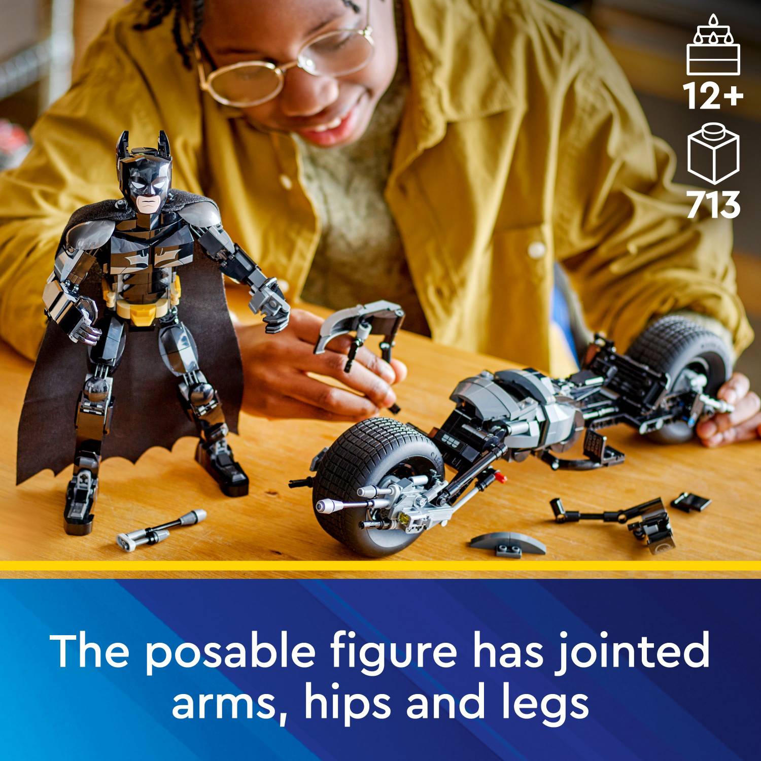 LEGO Super Heroes DC : Batman Construction Figure & the Bat-Pod
