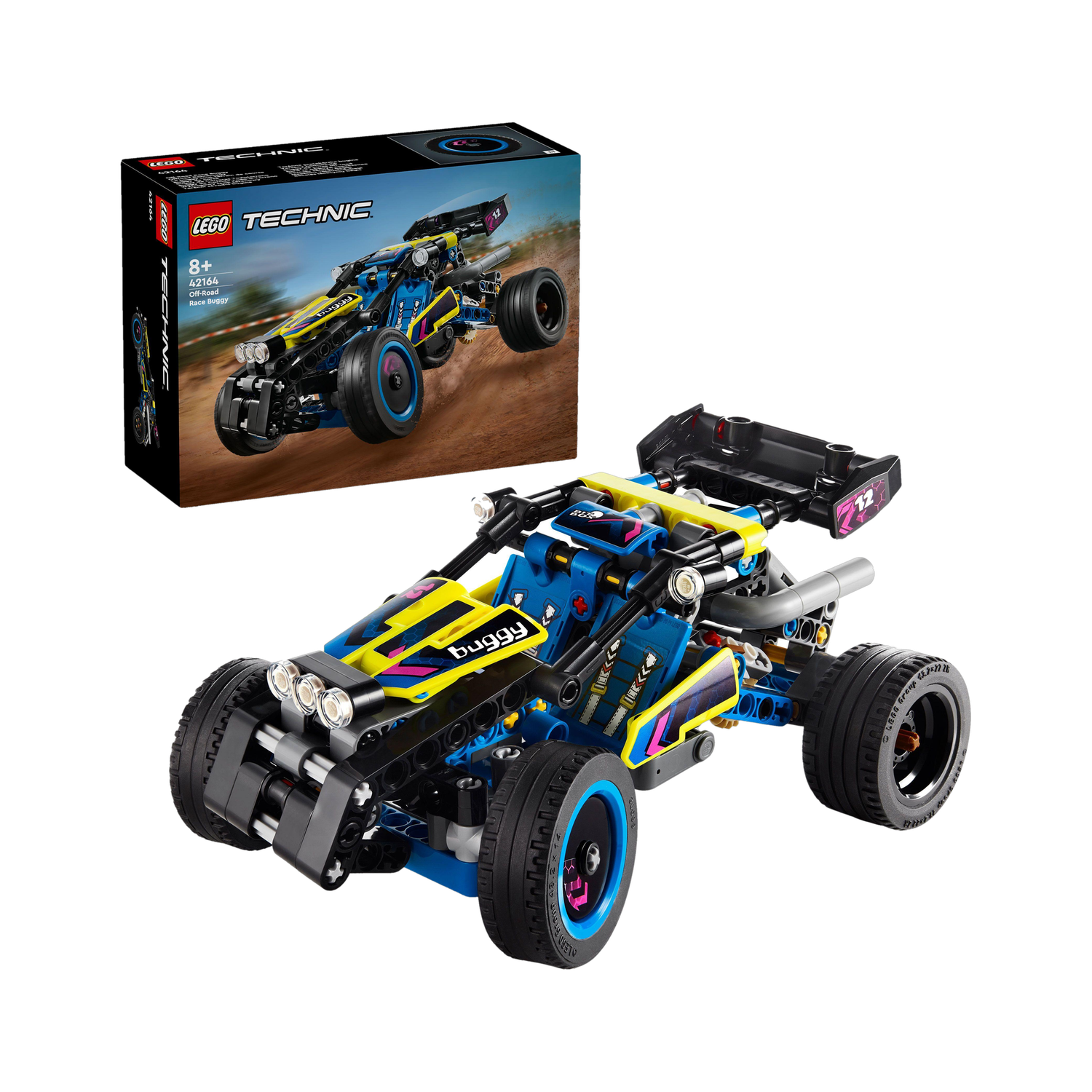 Image of LEGO Technic Off-Road Race Buggy Car Toy 42164 (219 Pieces)