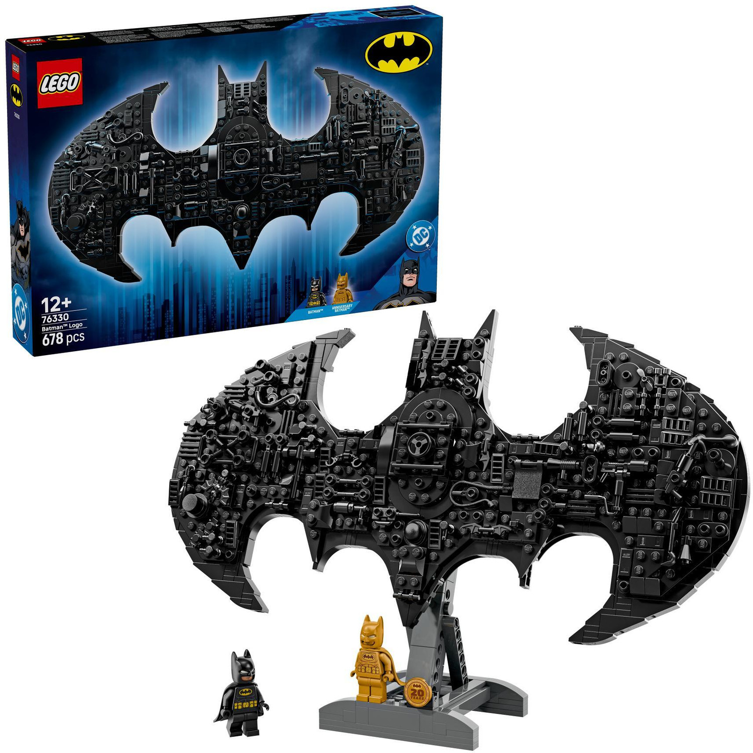 Image of LEGO DC Batman: Batman Logo, Super Hero Building Toy 76330