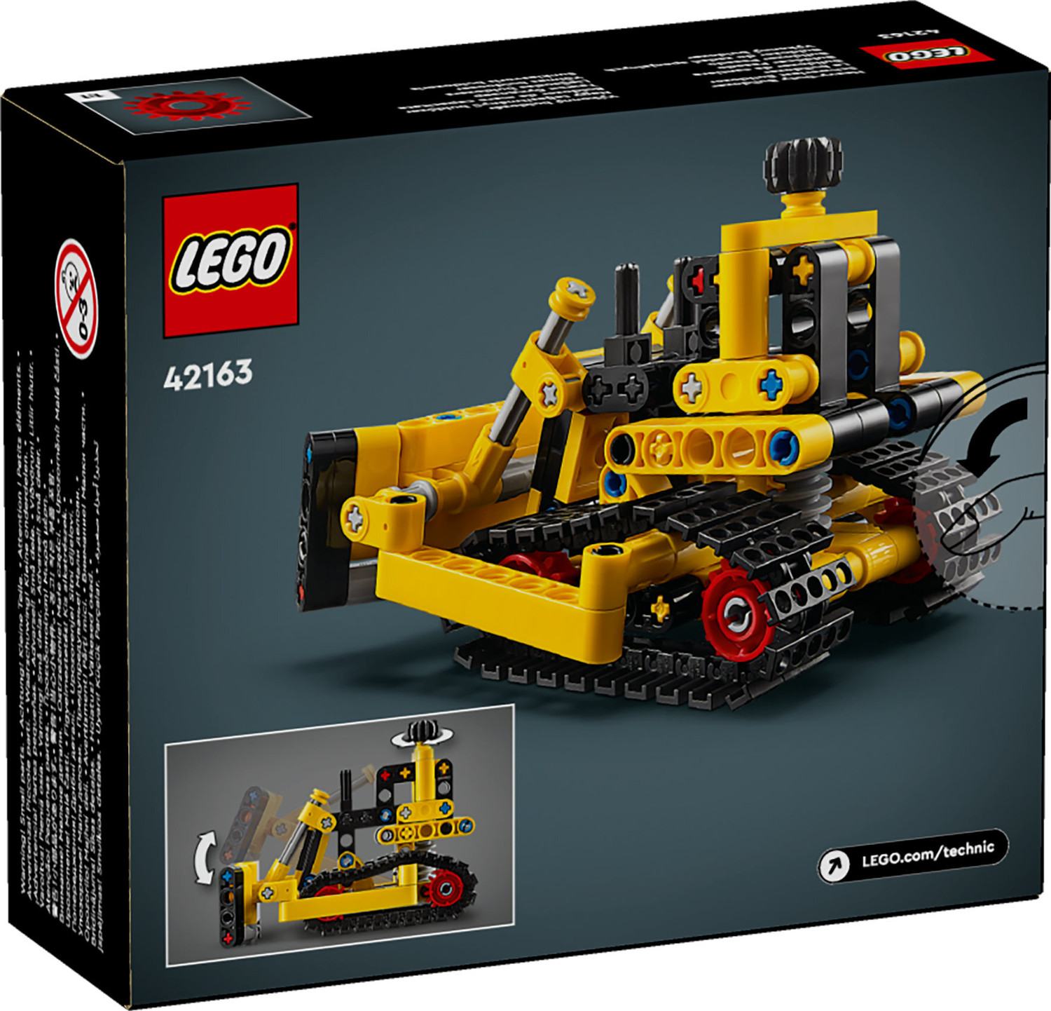 Image of LEGO Technic Heavy-Duty Bulldozer Set 42163 ( 195 Pieces)