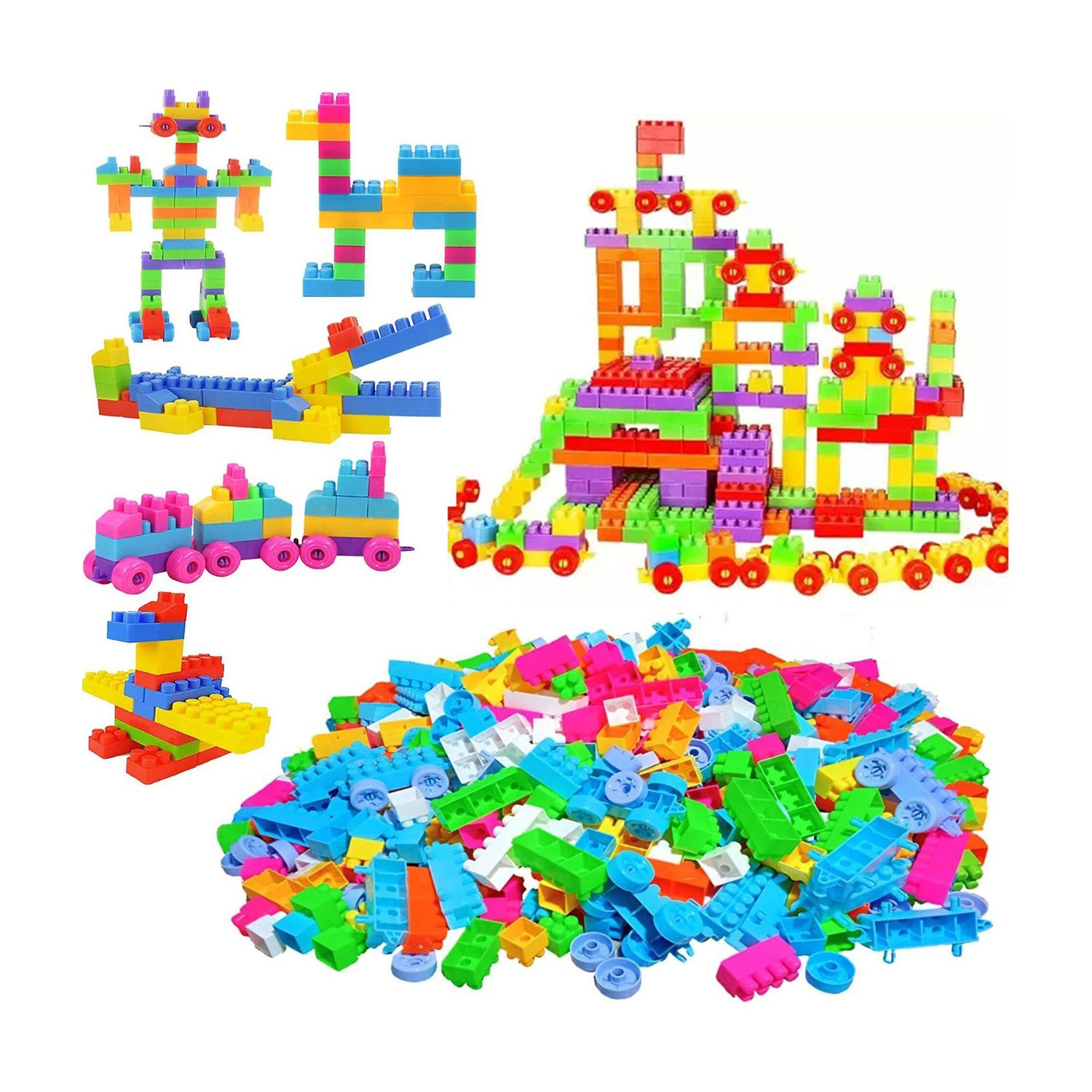 Image of TOOBIL Building Block Creative Learning Toy For Kid Puzzle Assembling (Multicolor)